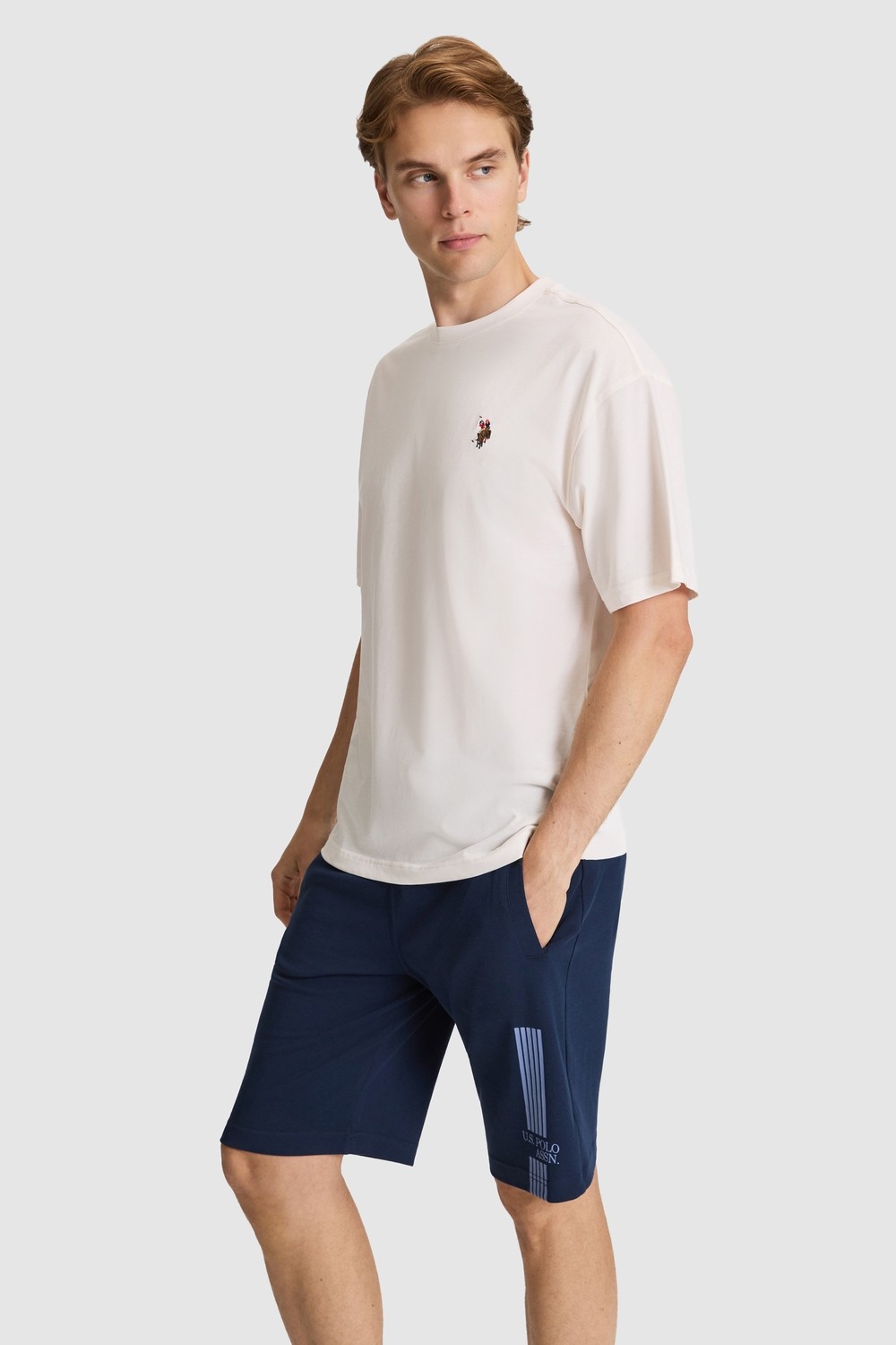 U.S. Polo Assn. Erkek Haki Tişört Basic 50326993-VR027
