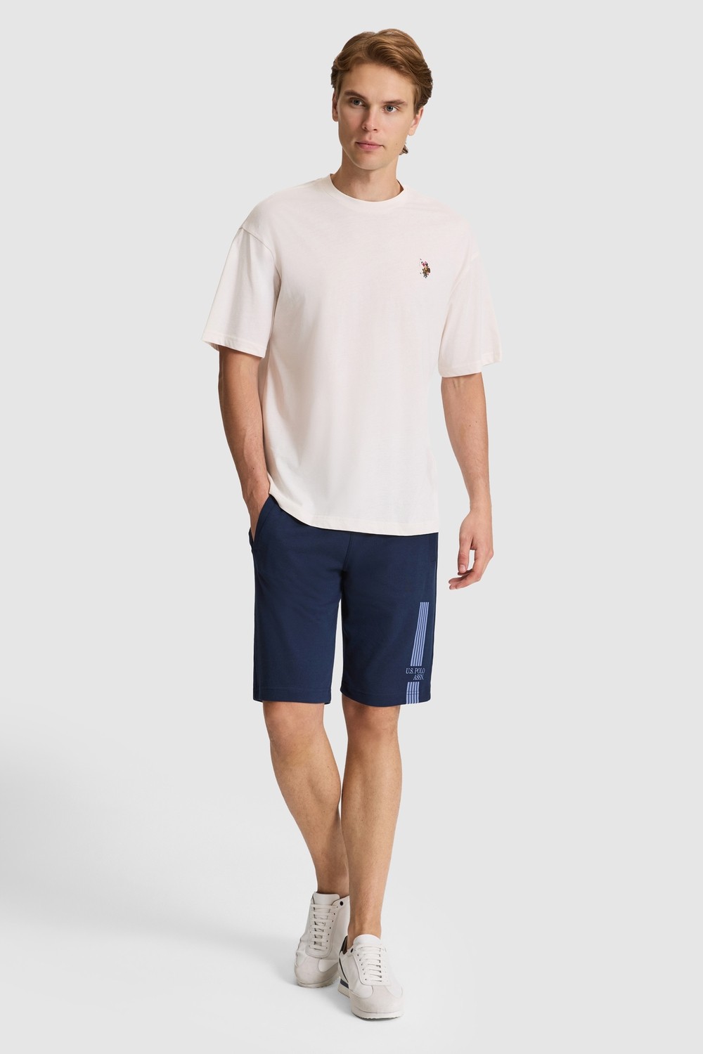 U.S. Polo Assn. Erkek Haki Tişört Basic 50326993-VR027 görsel 4