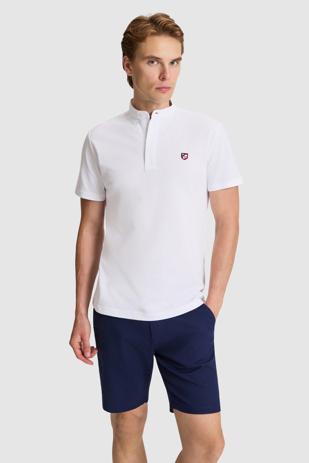 U.S. Polo Assn. Erkek Gri Melanj Tişört Basic 50326980-VR086 görsel 6