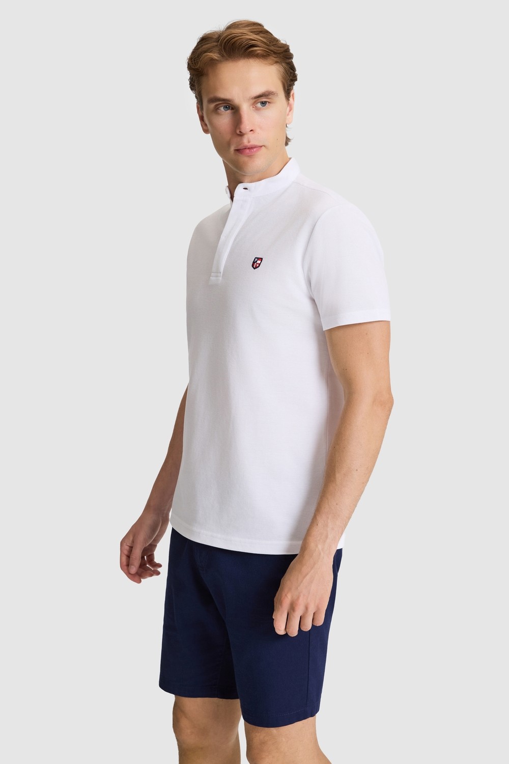 U.S. Polo Assn. Erkek Gri Melanj Tişört Basic 50326980-VR086 görsel 8