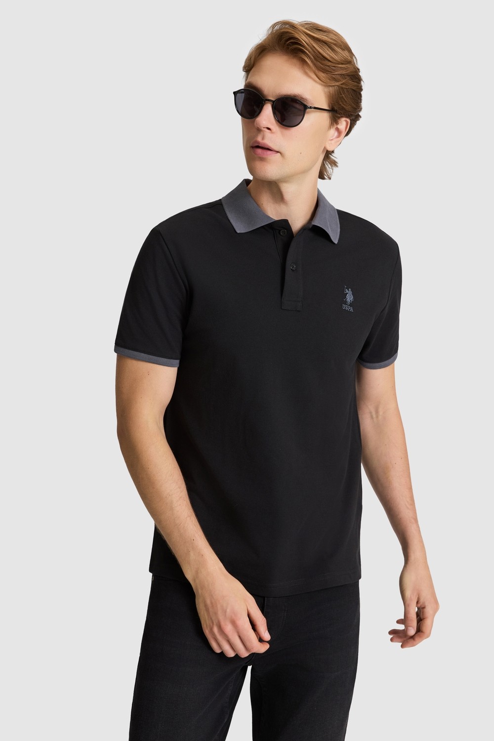 U.S. Polo Assn. Erkek Lacivert Tişört Basic 50326978-VR033