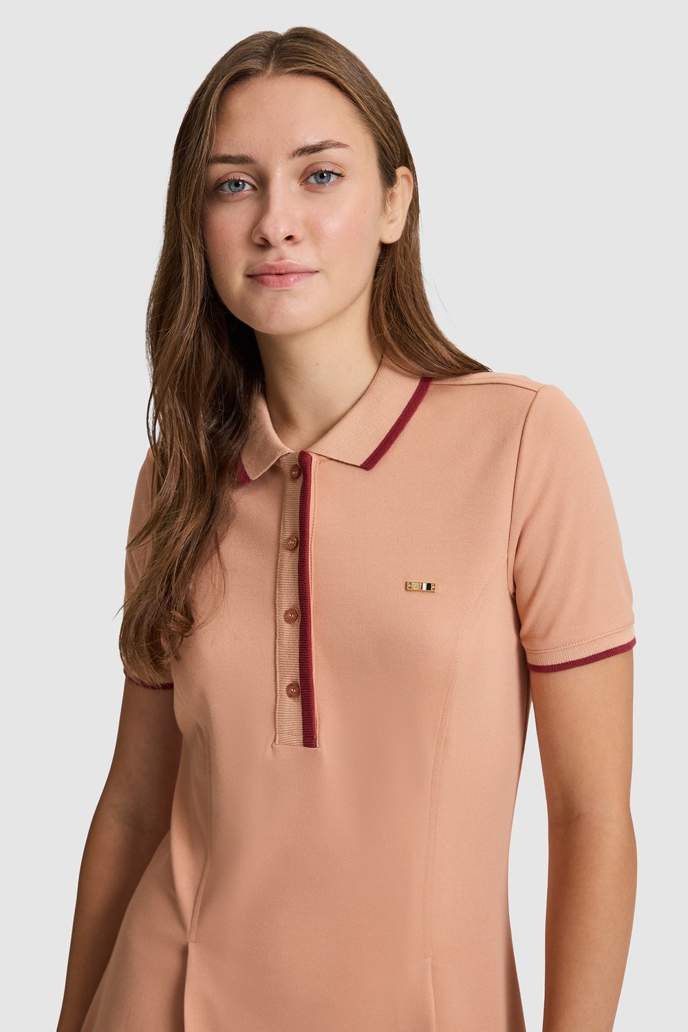 U.S. Polo Assn. Kadın Vişne Elbise (Örme) 50323495-VR223 görsel 2