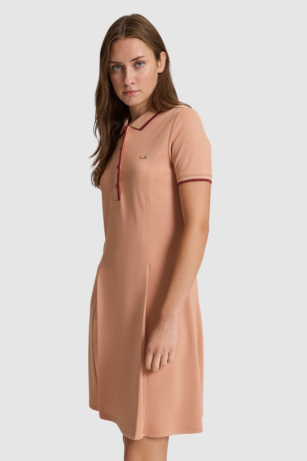 U.S. Polo Assn. Kadın Vişne Elbise (Örme) 50323495-VR223 görsel 3
