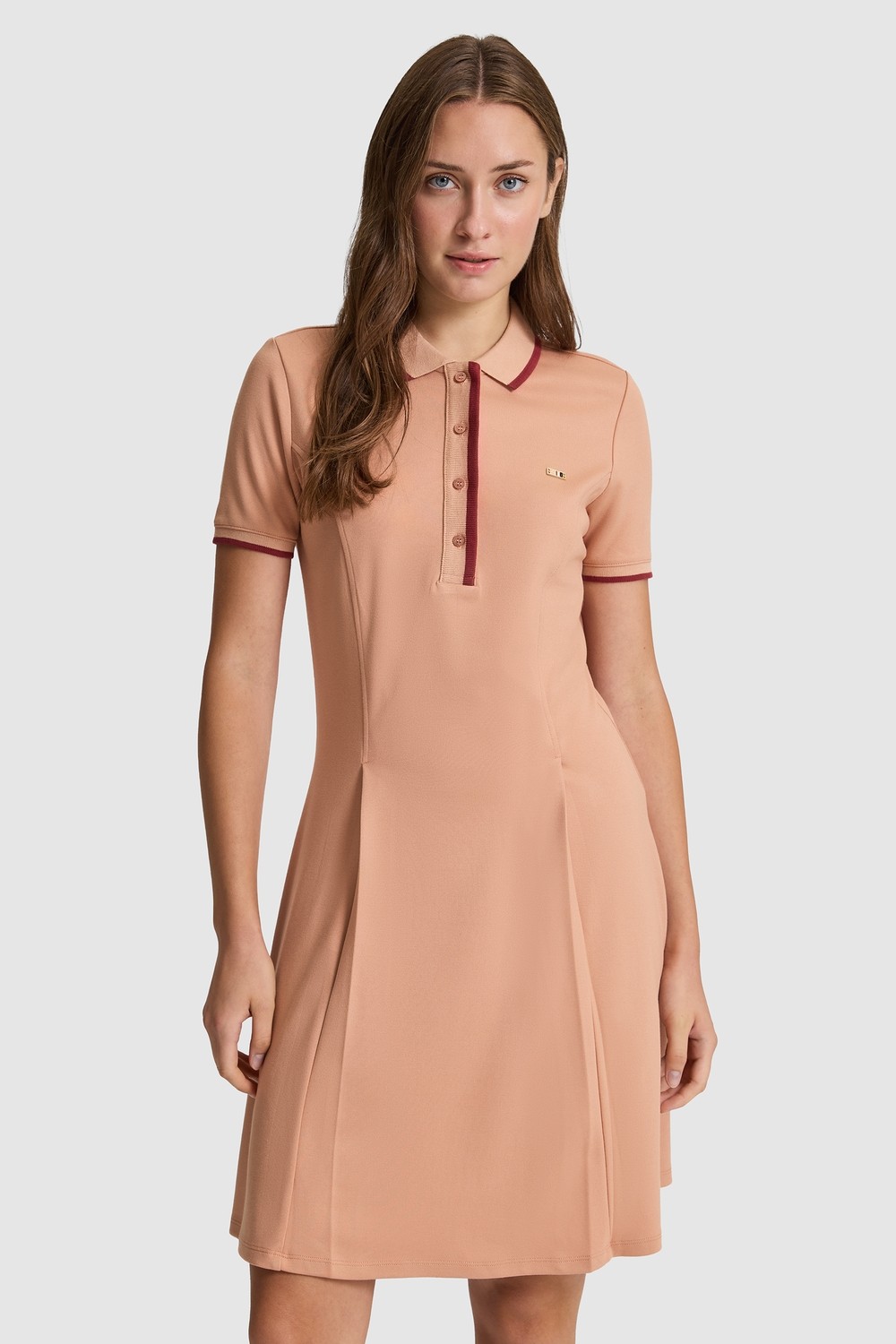 U.S. Polo Assn. Kadın Vişne Elbise (Örme) 50323495-VR223 görsel 4
