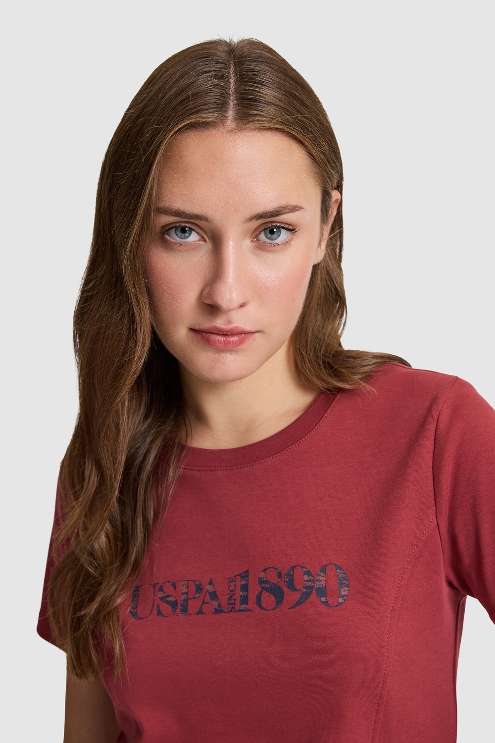 U.S. Polo Assn. Kadın Krem Tişört 50323462-VR071 görsel 8