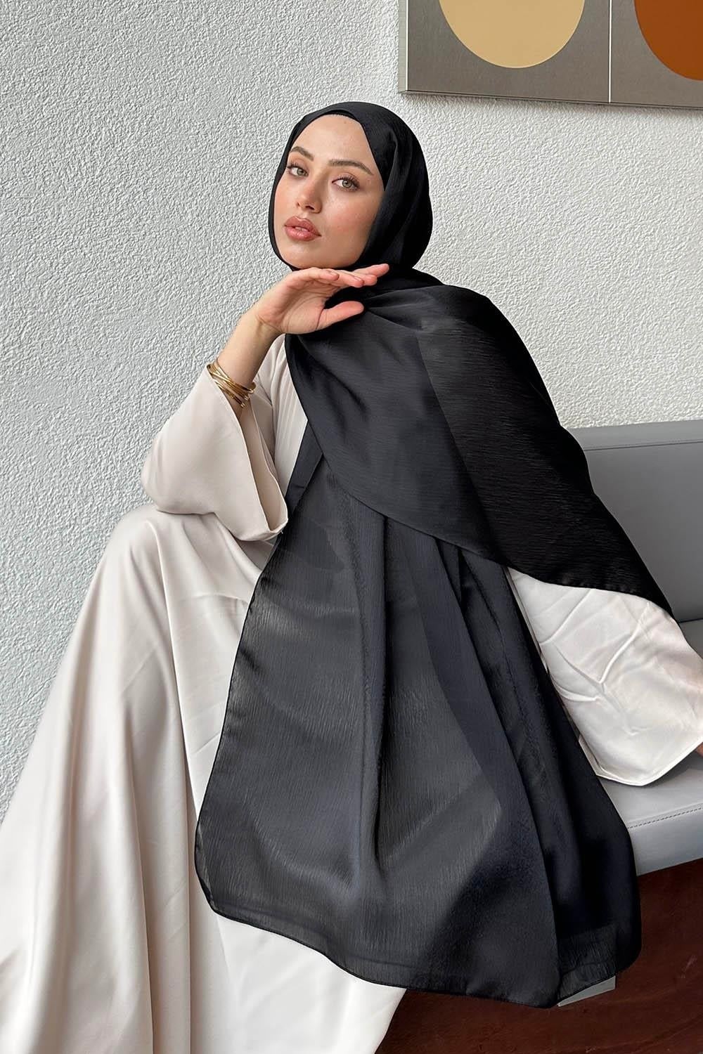 Lamelif Janjan Şal Siyah