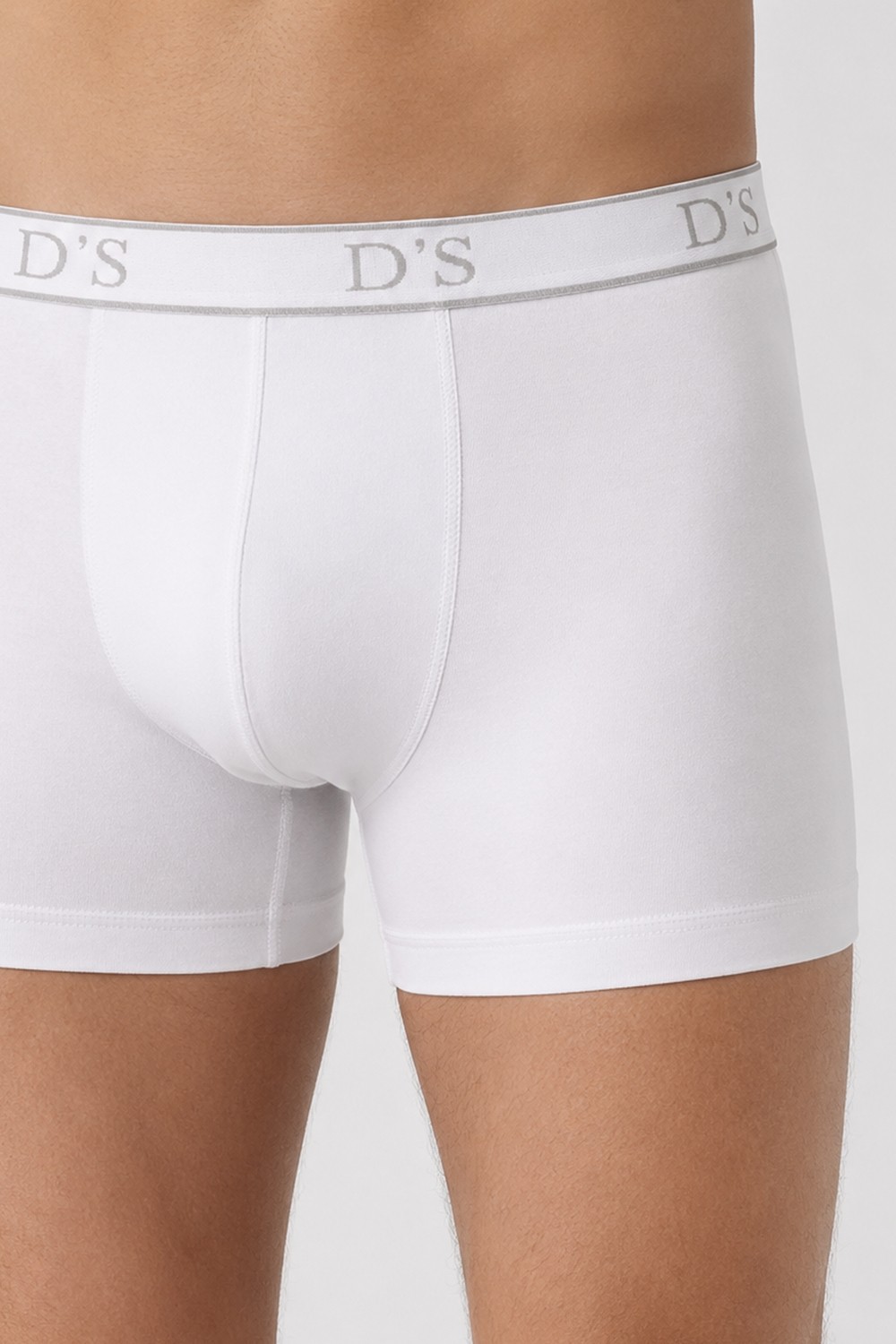 D'S Damat Ds Damat Beyaz Beli Lastikli Marka Logolu Likralı Esneyebilen 2'li Boxer Set görsel 4