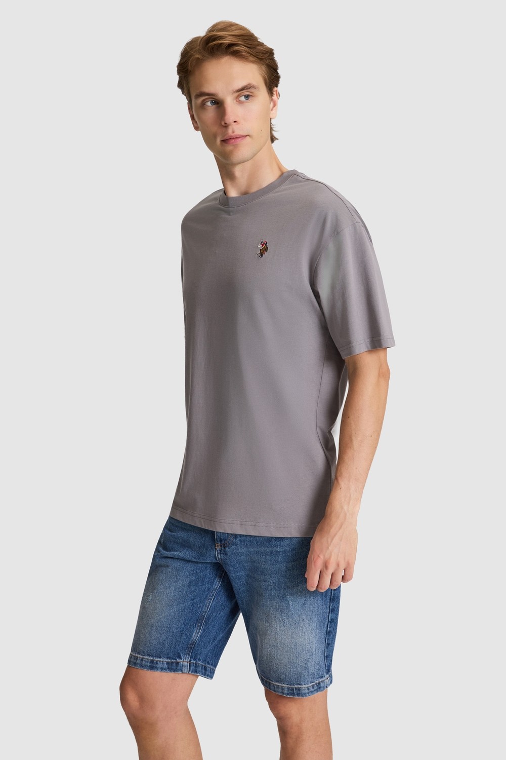 U.S. Polo Assn. Erkek Haki Tişört Basic 50326993-VR027
