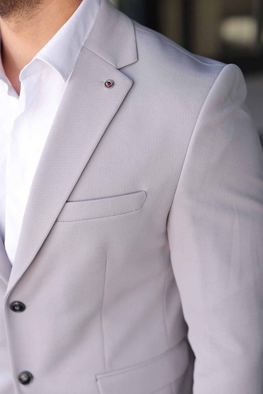 Sabri Zengin Erkek Çift Düğme Slim Fit Blazer Ceket görsel 6
