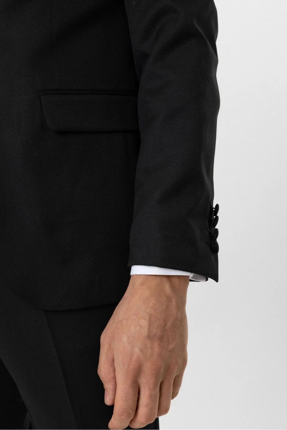Süvari Slim Fit Siyah Yelekli Takım Elbise Erkekler İçin Şık ve Modern Tasarım görsel 5