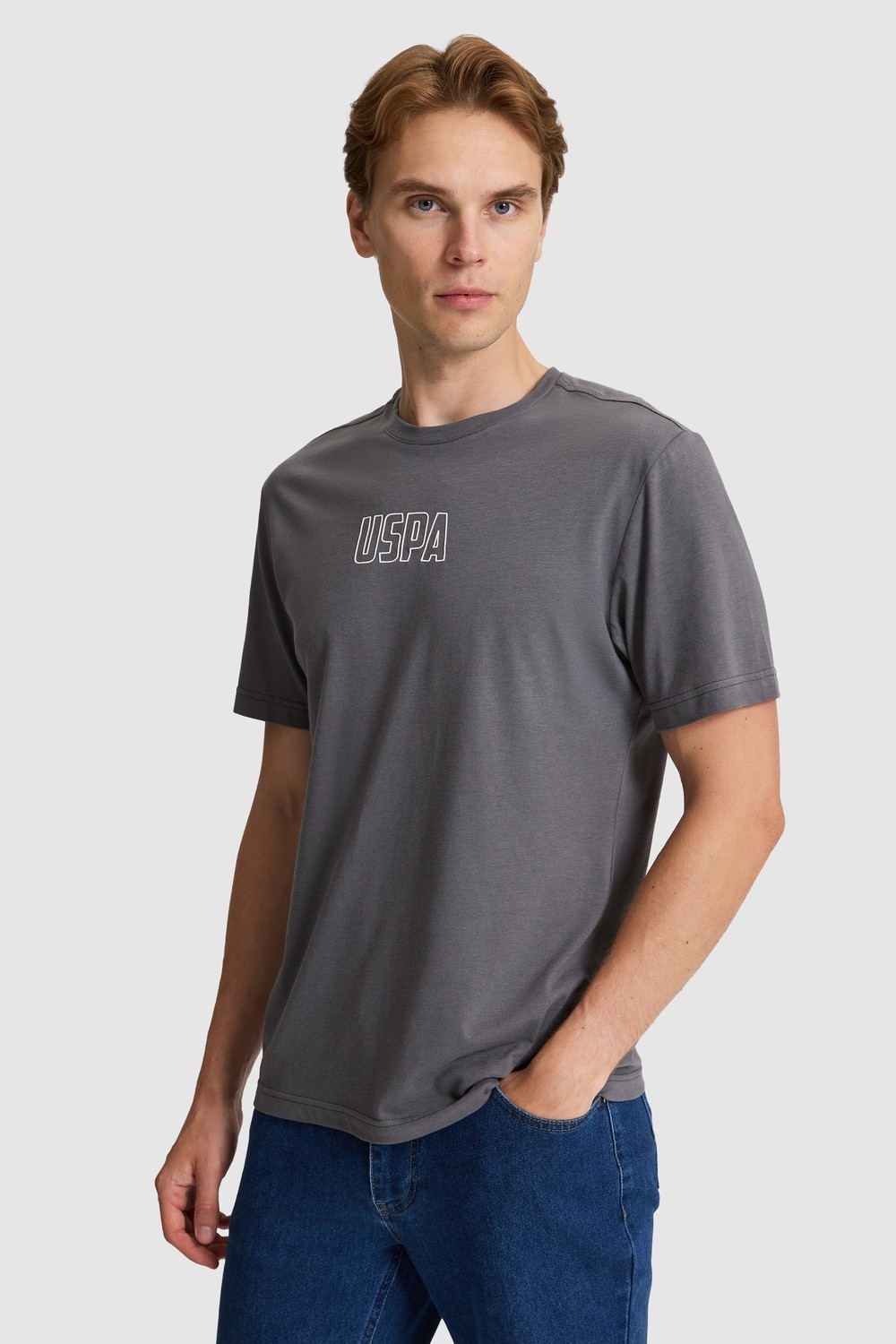 U.S. Polo Assn. Erkek Antrasit Tişört 50327159-VR006