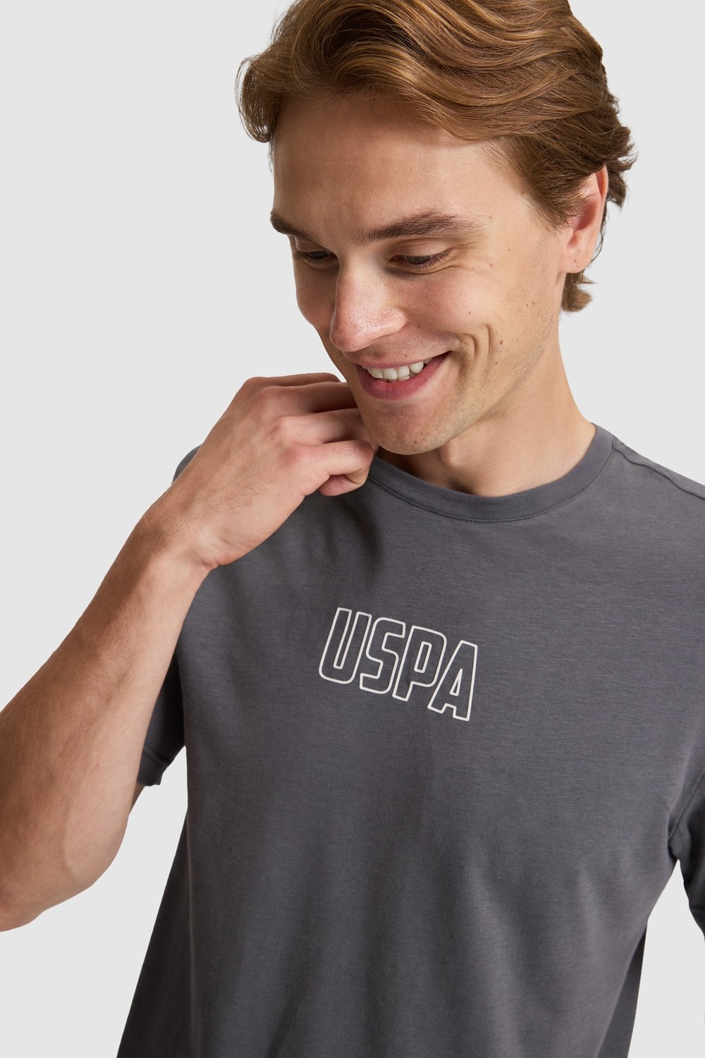 U.S. Polo Assn. Erkek Antrasit Tişört 50327159-VR006 görsel 2
