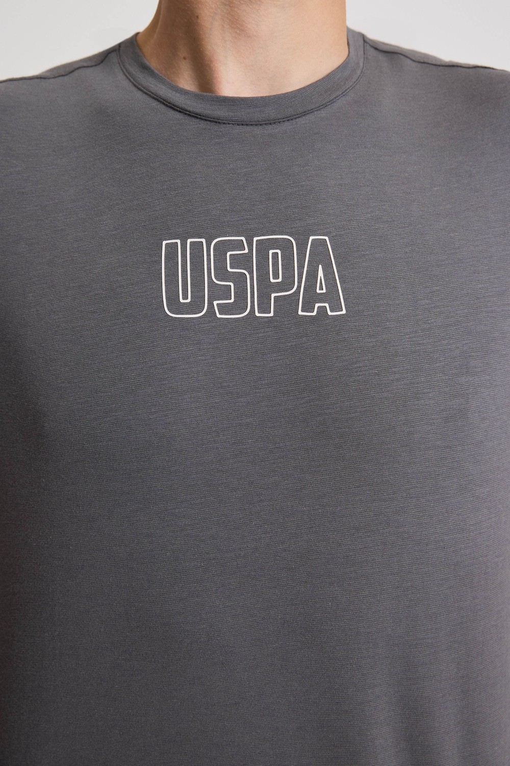 U.S. Polo Assn. Erkek Antrasit Tişört 50327159-VR006 görsel 6