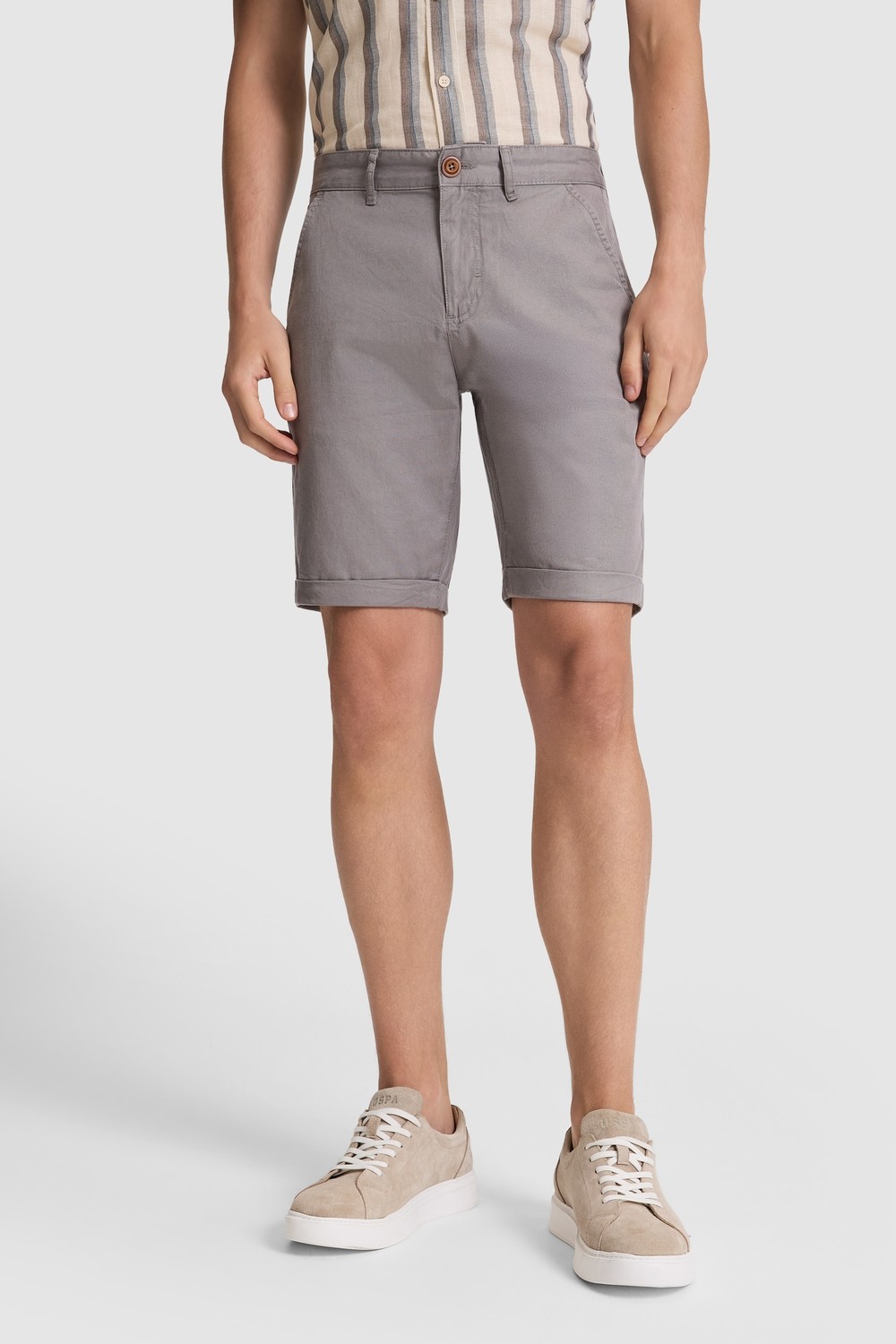 U.S. Polo Assn. Erkek Gri Şort / Bermuda 50326129-VR024 görsel 2