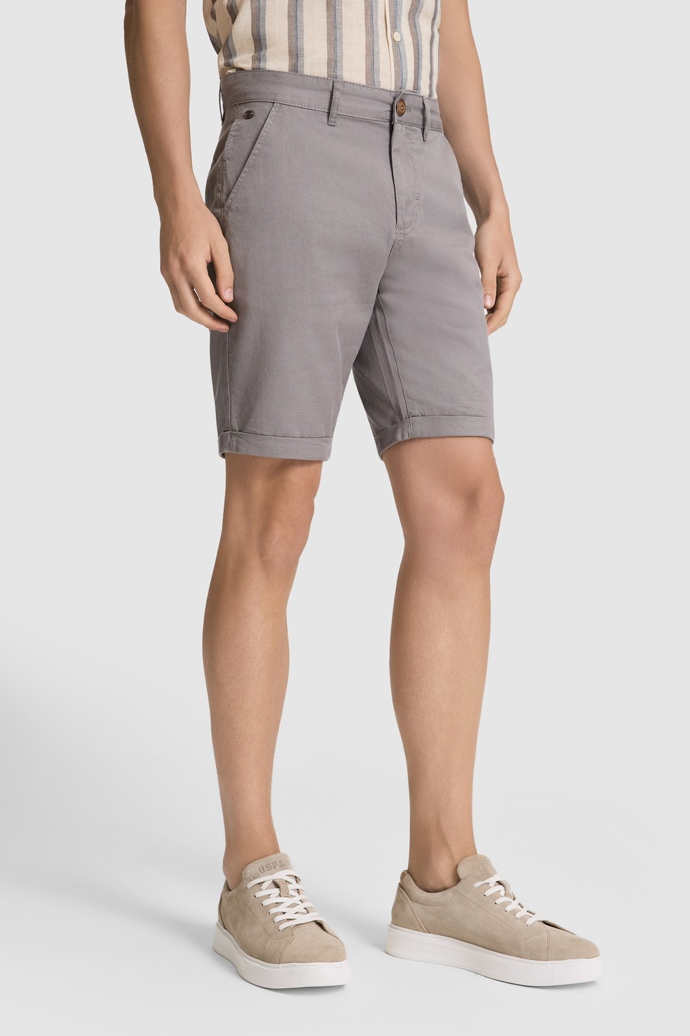 U.S. Polo Assn. Erkek Gri Şort / Bermuda 50326129-VR024 görsel 4