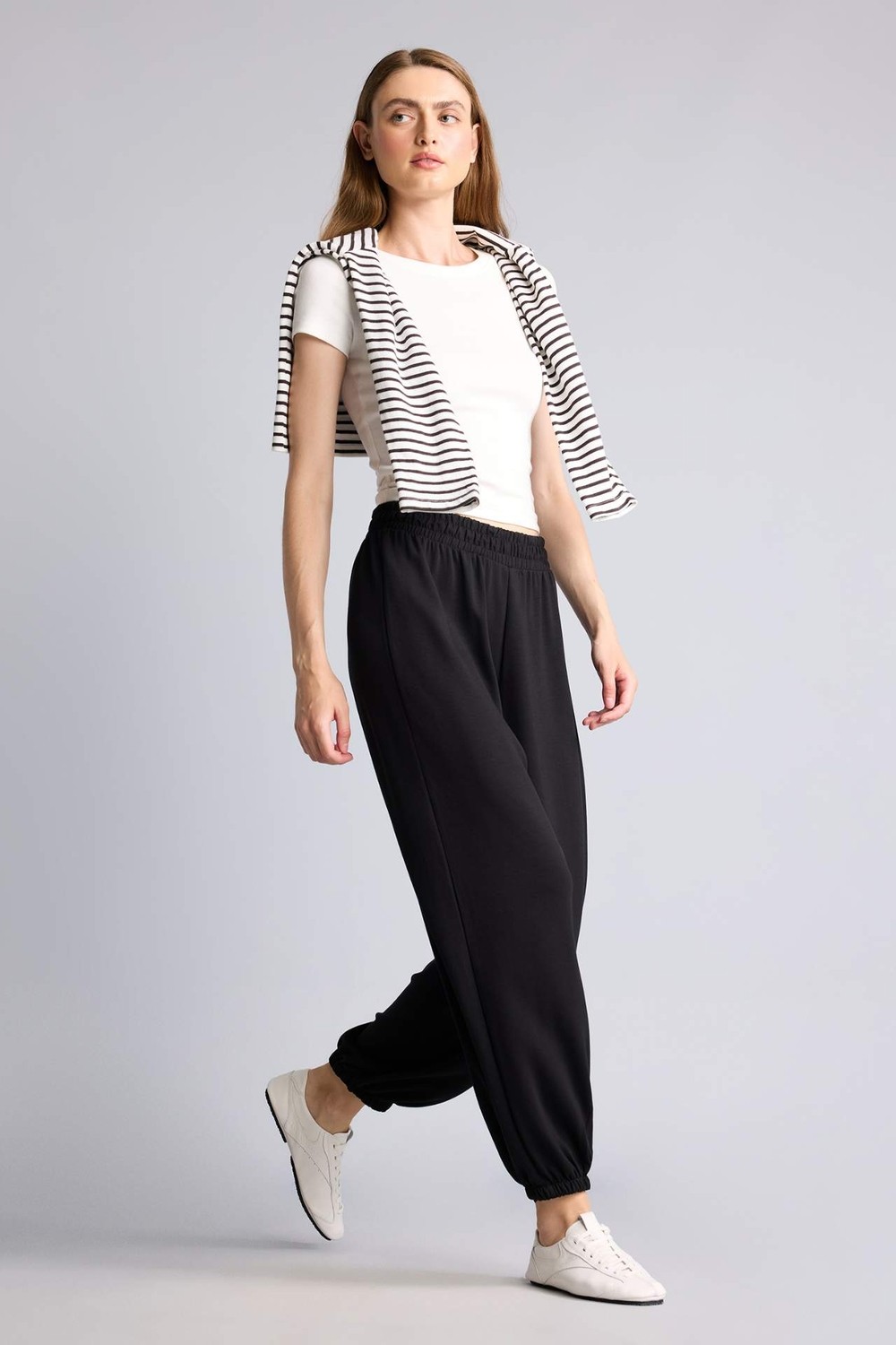 DeFacto Jogger Fit Basic Siyah Eşofman Altı D4234AX26AU görsel 2