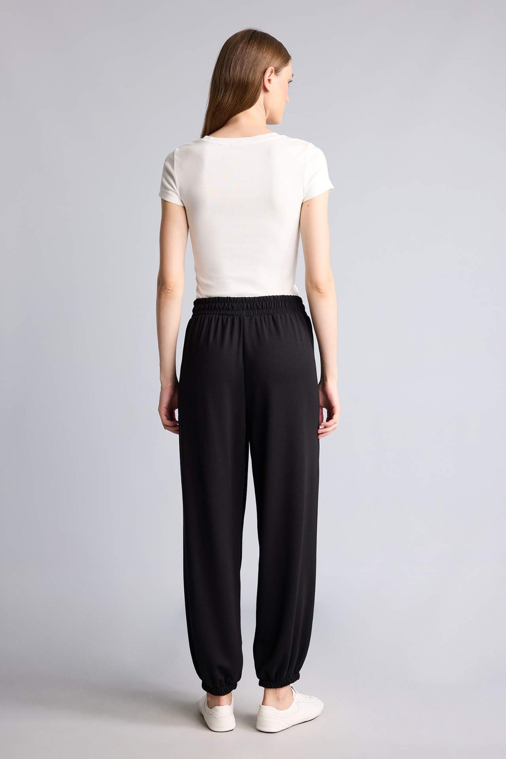 DeFacto Jogger Fit Basic Siyah Eşofman Altı D4234AX26AU görsel 5