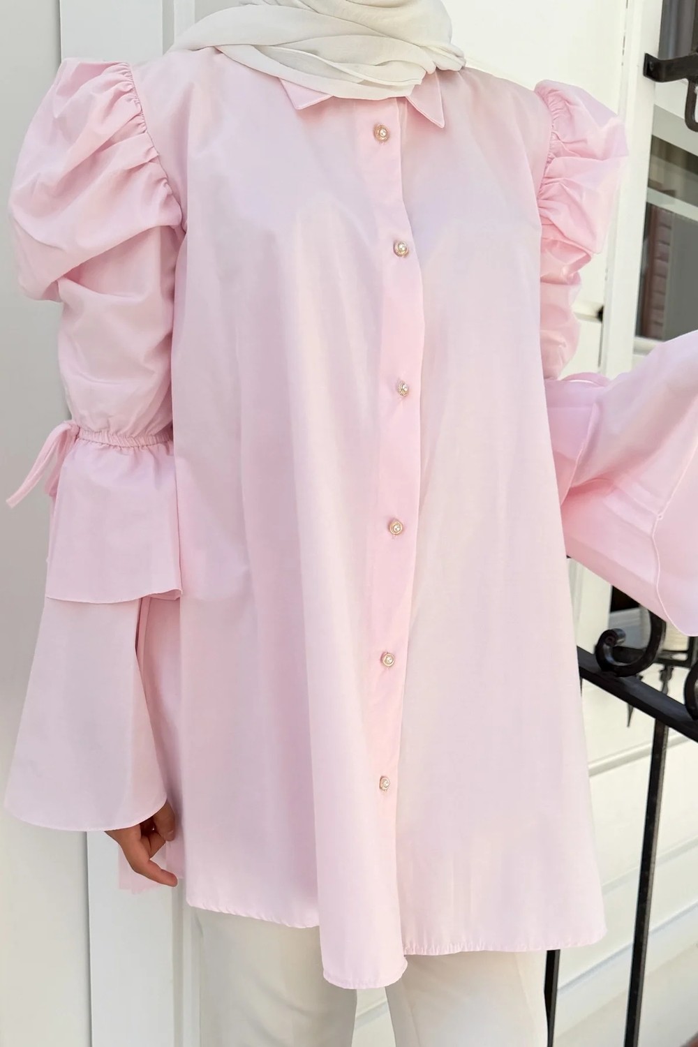Bwest Gömlek - Pembe görsel 4