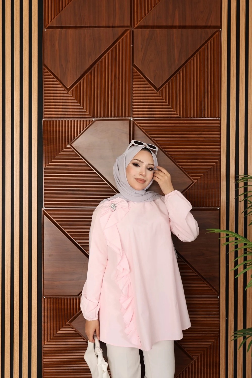 Bwest Gömlek - Pembe görsel 4