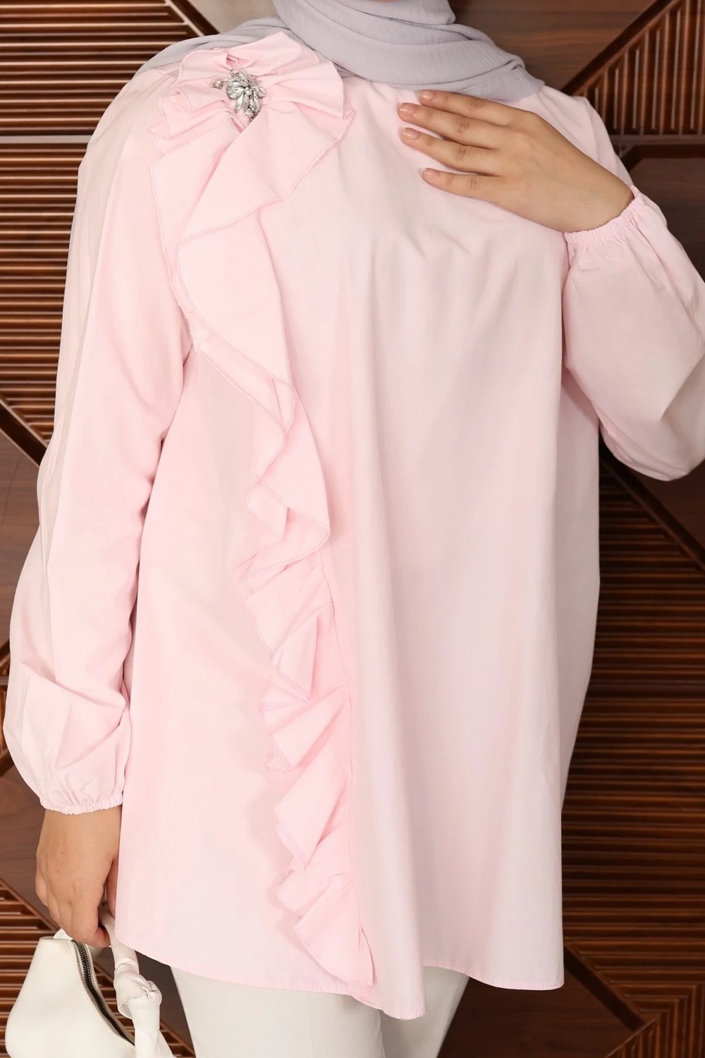 Bwest Gömlek - Pembe görsel 6