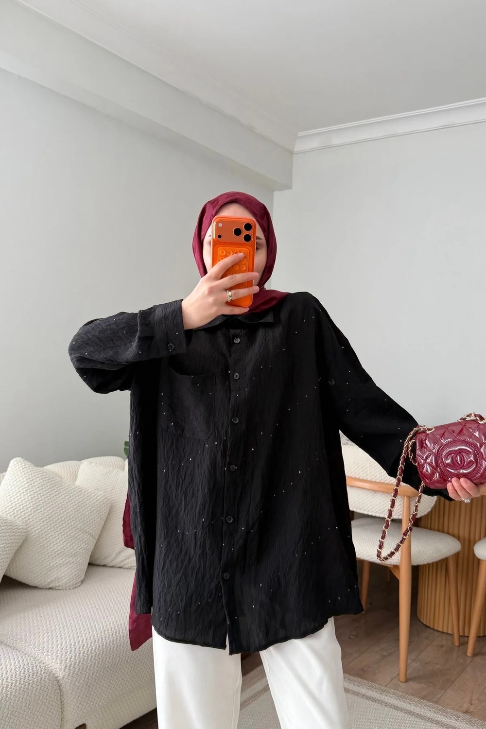 Bwest Gömlek - Siyah görsel 5