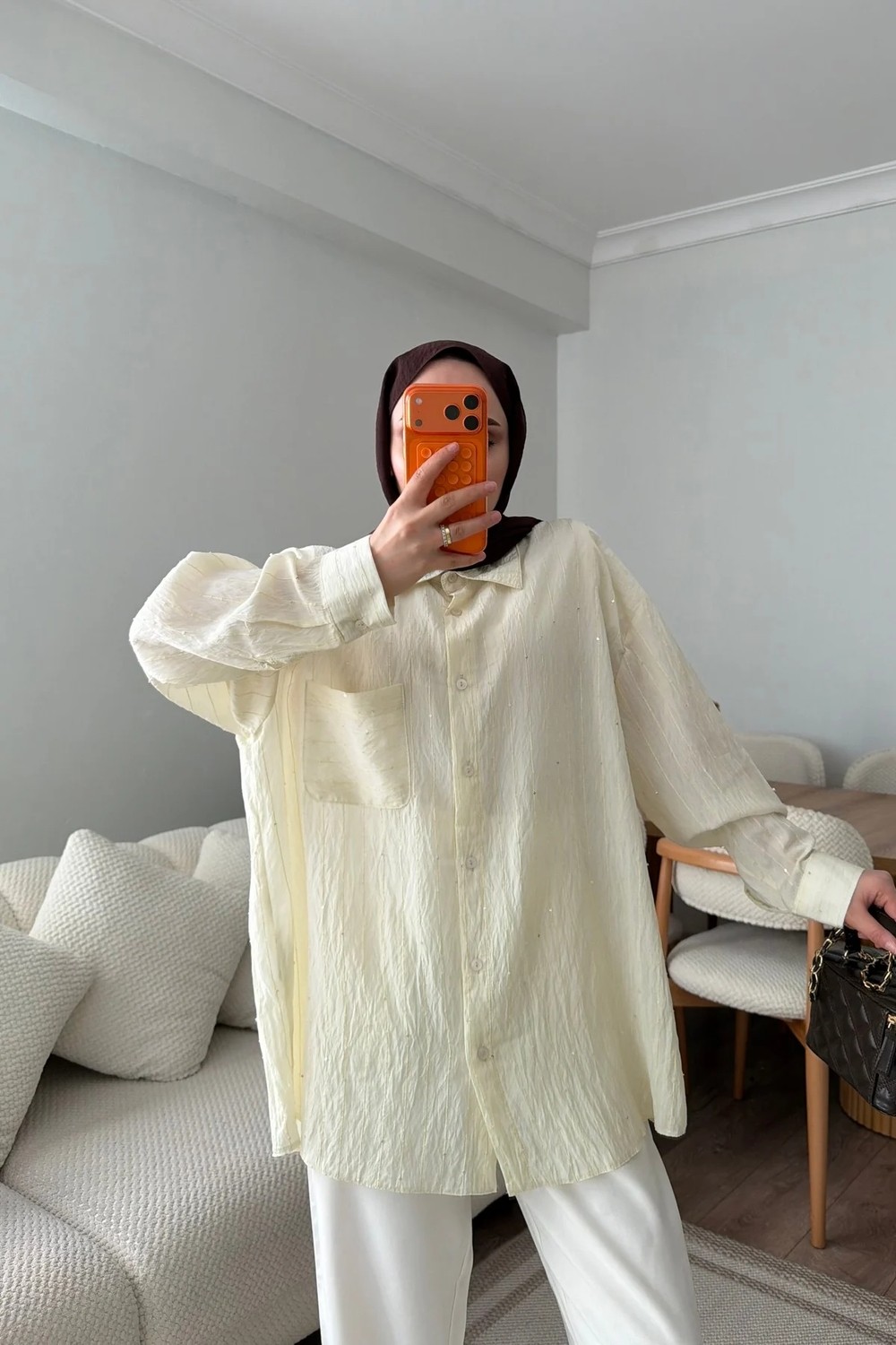 Bwest Gömlek - Bej
