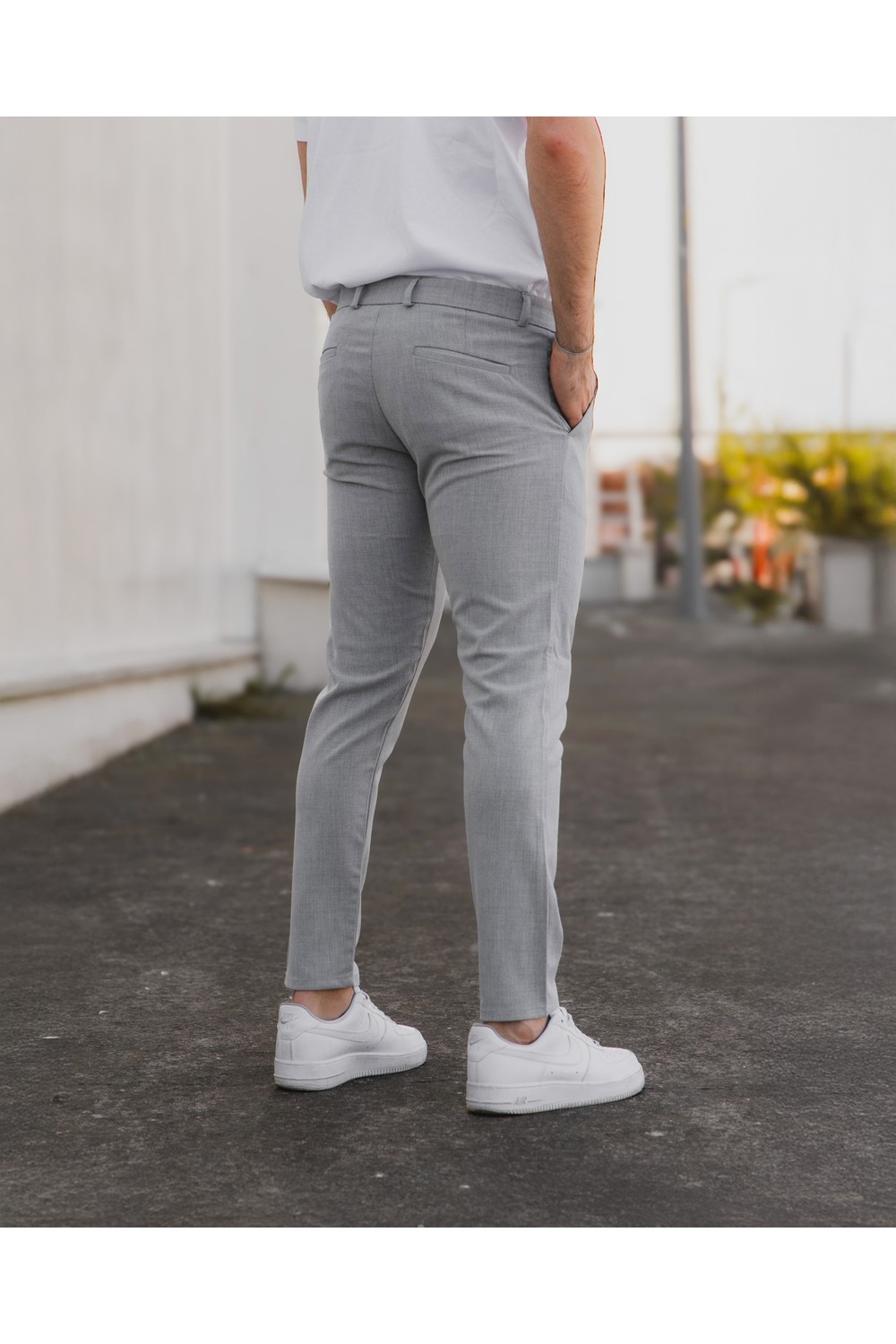 Bürke Erkek Siyah Renk Italyan Kesim Slimfit Kumaş Pantolon görsel 4
