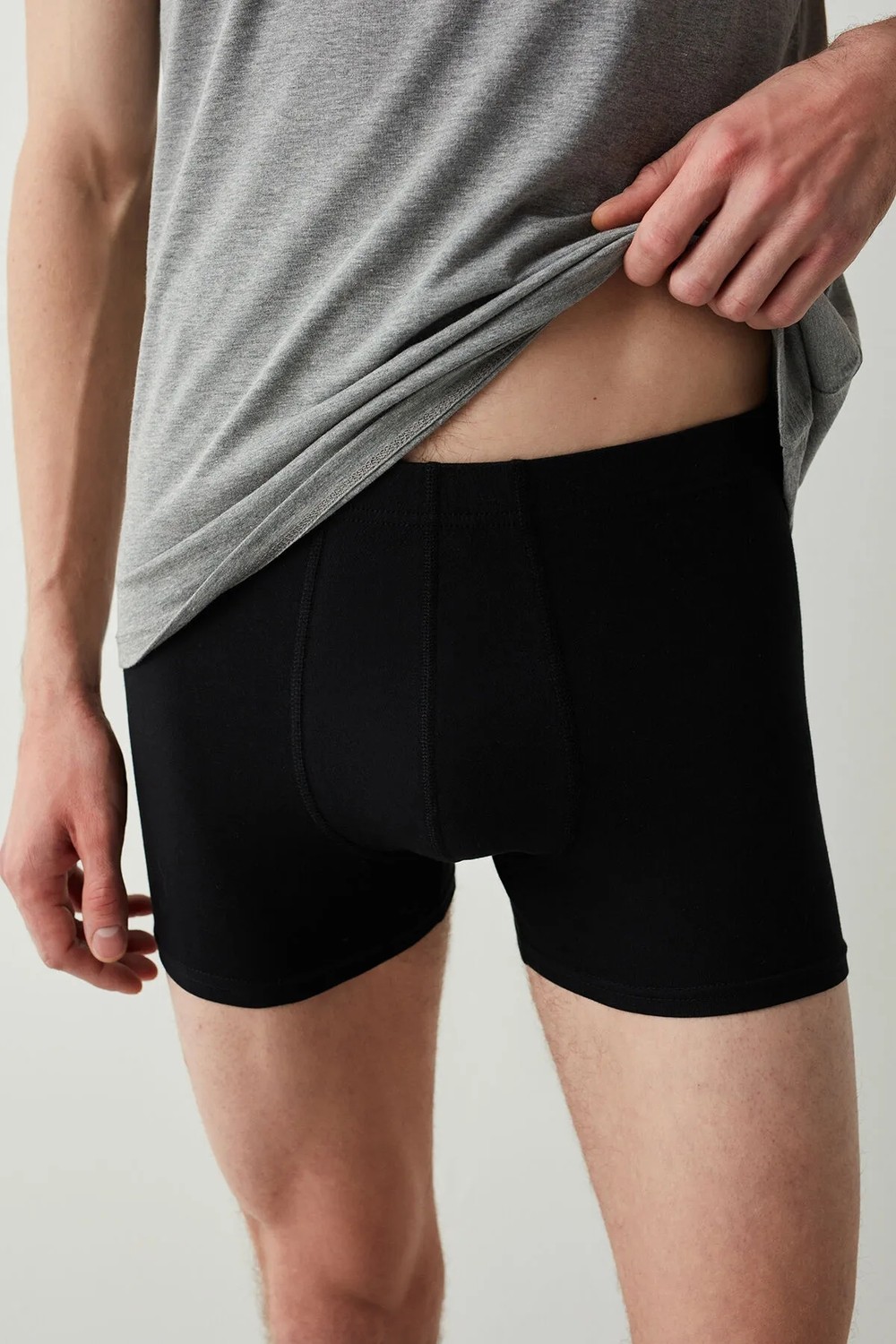 Penti Erkek Pamuklu Basic Black 3'lü Boxer görsel 4