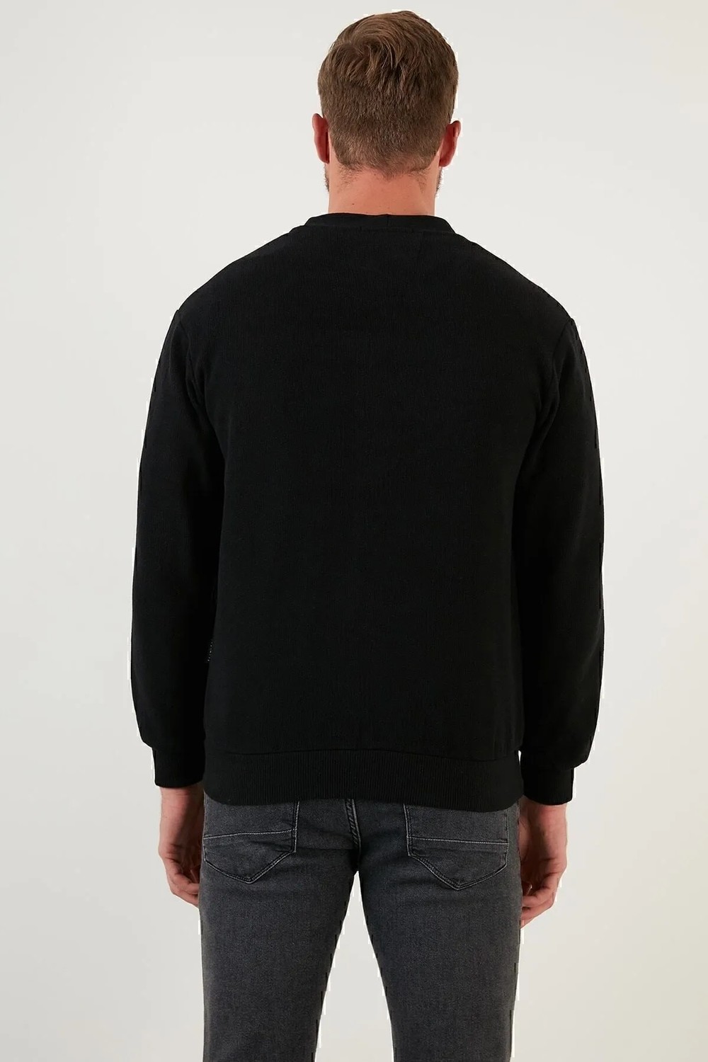Buratti Pamuklu Regular Fit Düğmeli V Yaka Hırka Erkek Hırka 456205 görsel 6