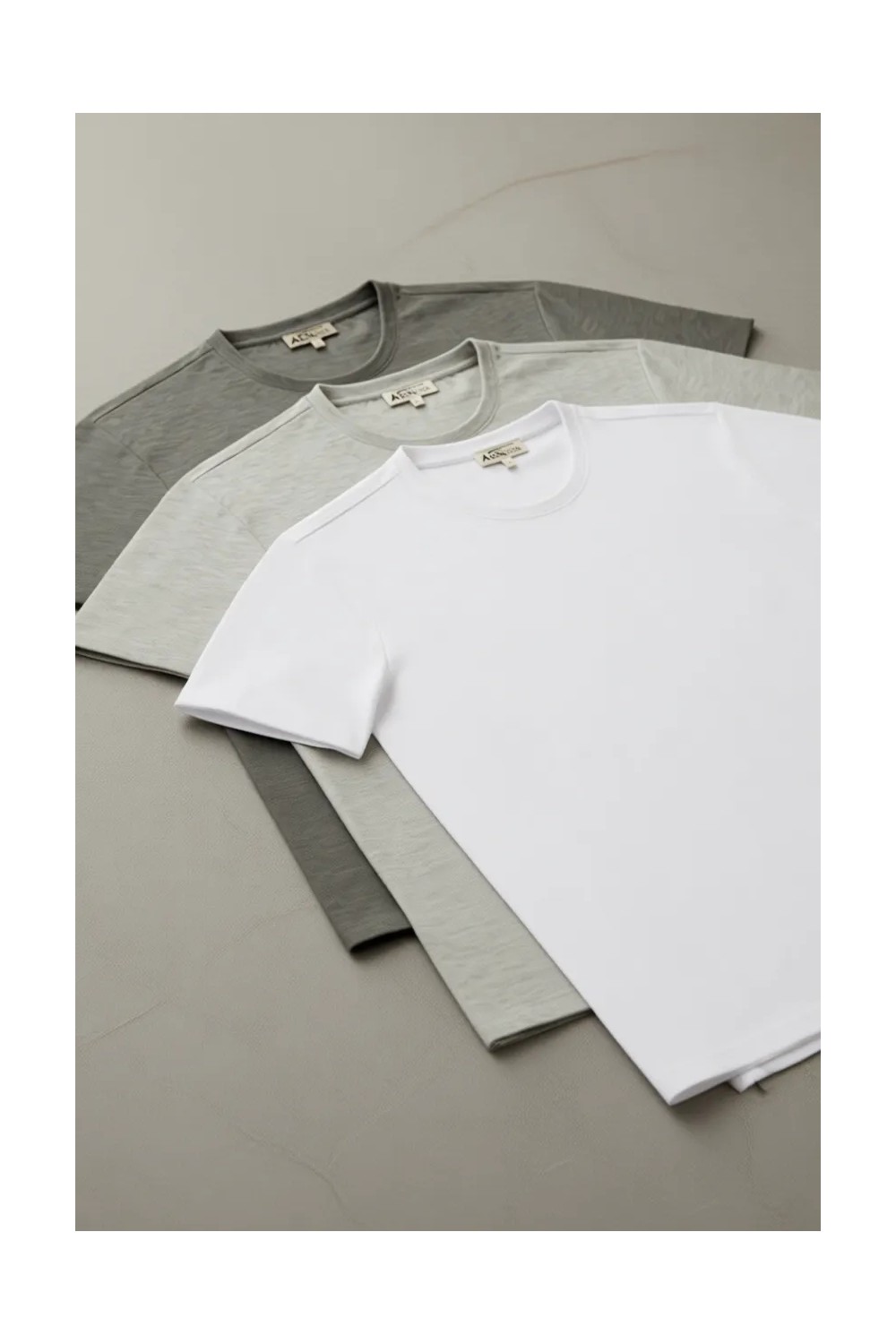 Altınyıldız Classics AC&Co Slim Fit Erkek Tişört Paketi Kısa Kol %100 Pamuk Günlük Stil 3'lü Siyah Lacivert Beyaz görsel 7