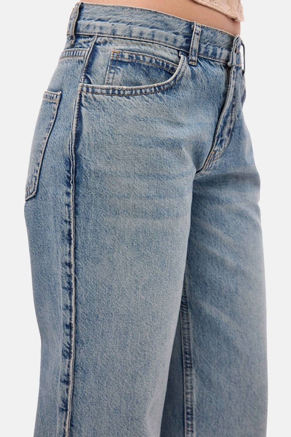 It's Basic Kadın Kot Renk 4s6-32 Bootcut Fit Orta Bel Denim Jean görsel 6