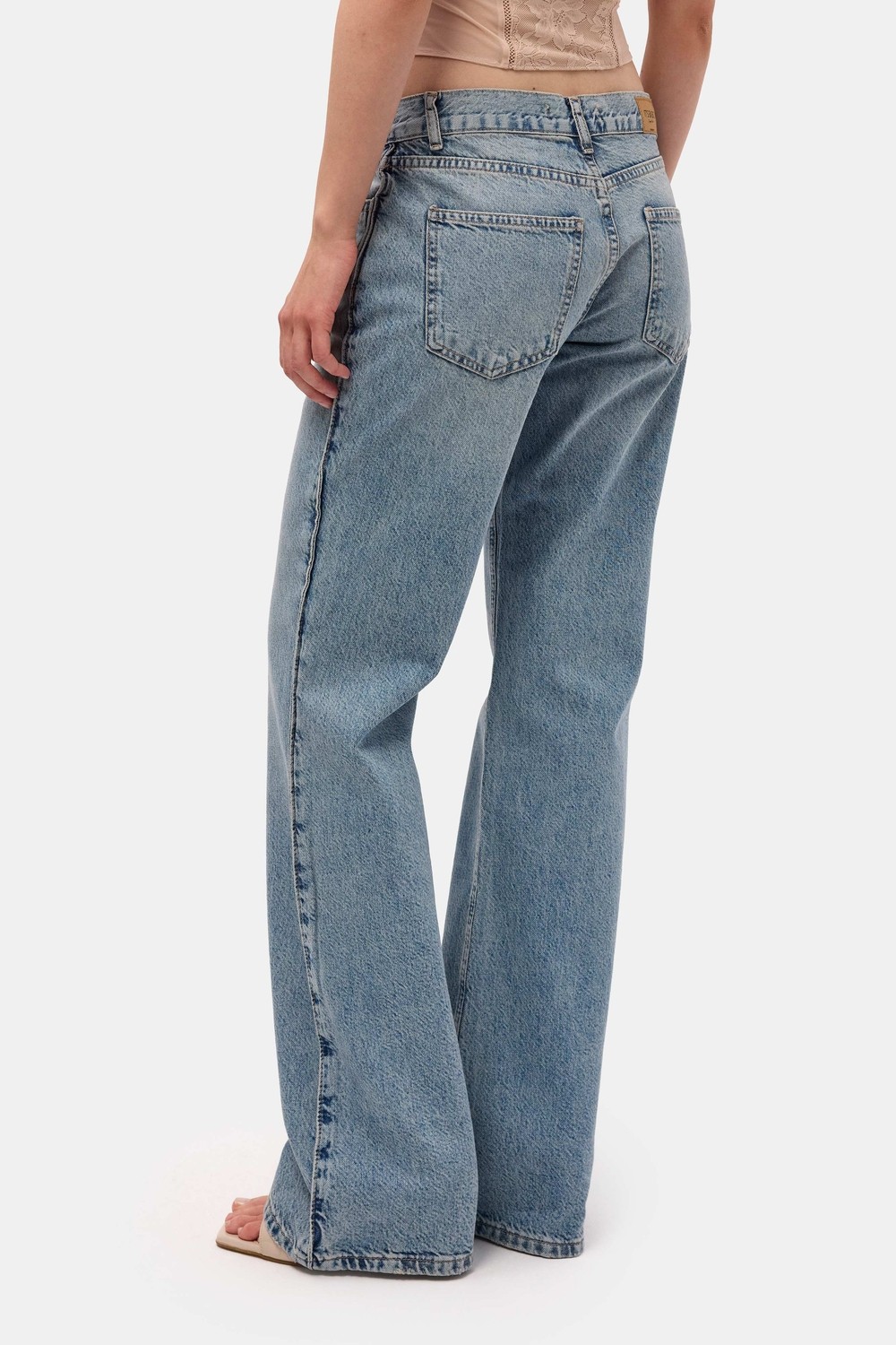 It's Basic Kadın Kot Renk 4s6-32 Bootcut Fit Orta Bel Denim Jean görsel 7