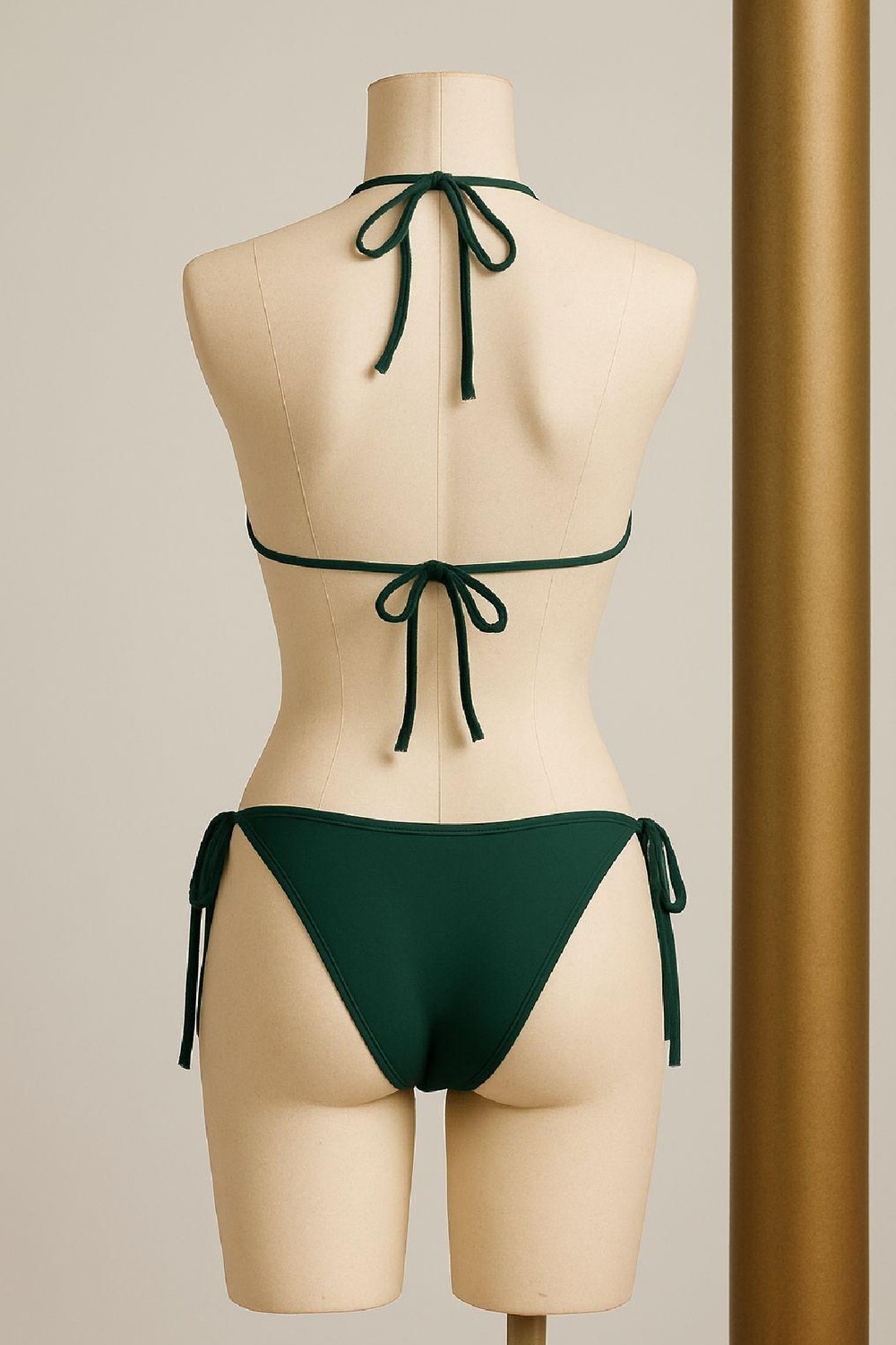 Bnchic Kadın Yeşil Yandan ve Boyundan Bağlamalı Bikini Mayo Takımı görsel 2