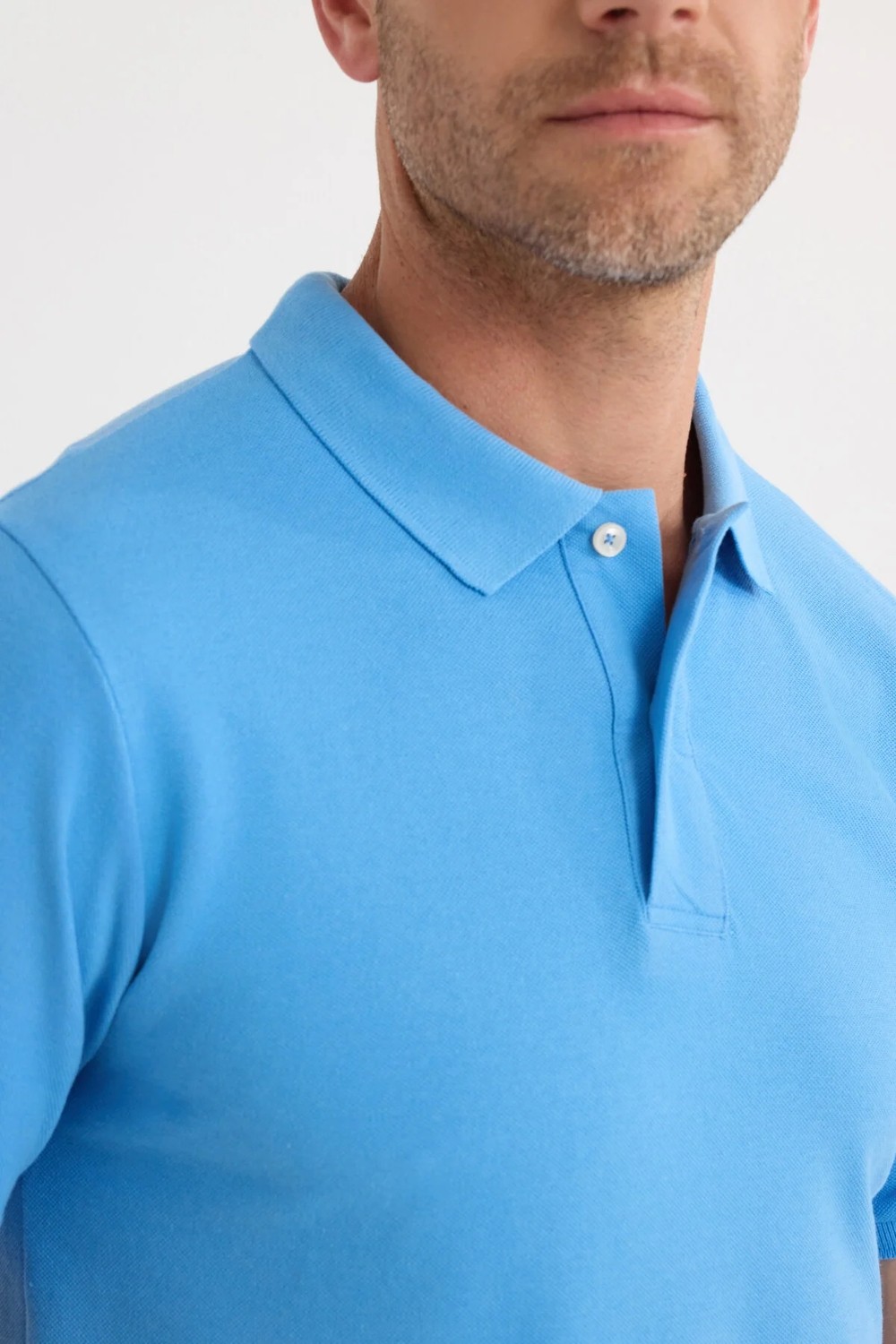 Tudors Erkek Slim Fit Dar Kesim Pamuklu Yumuşak Dokulu Serin Tutan Kumaş Düz Pike Lacivert Polo Yaka Tişört görsel 3