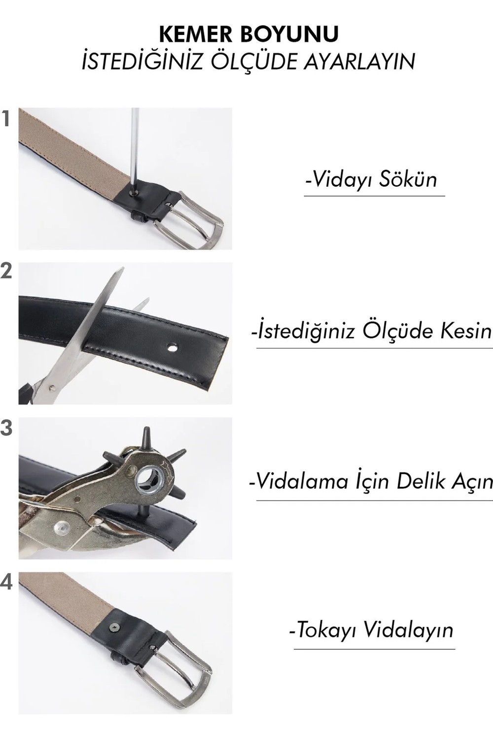 Tudors Erkek %100 Hakiki Deri 3,5 Cm Klasik Siyah Kemer görsel 4