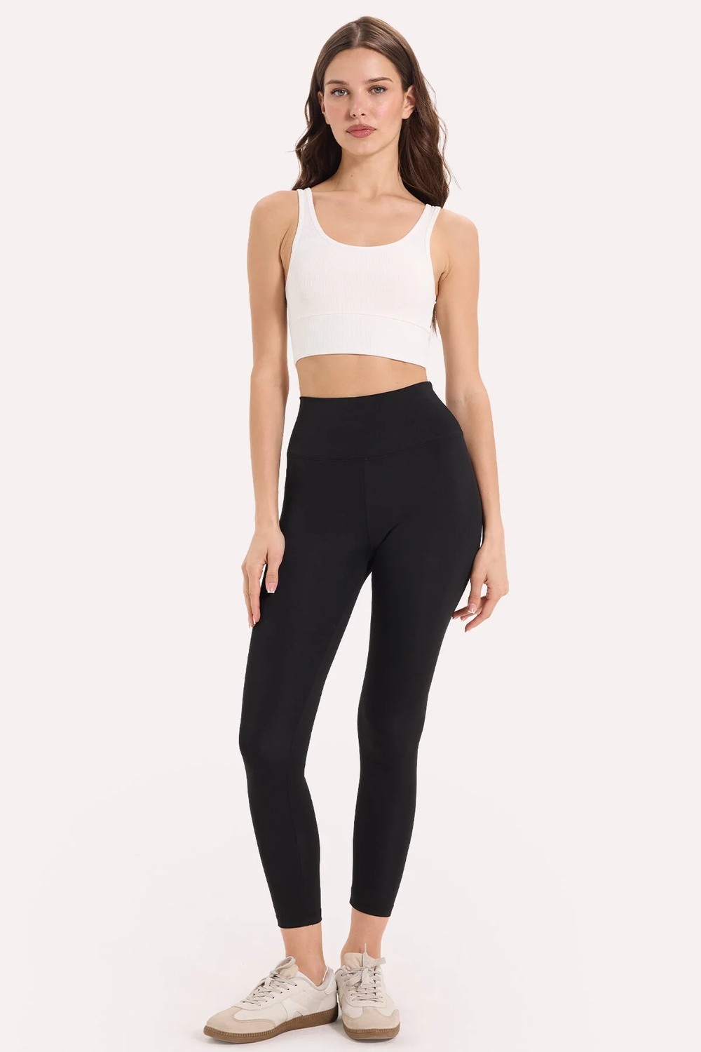 Tudors Kadın Slim Fit Dar Kesim Askılı Kare Yaka Lacivert Crop görsel 2
