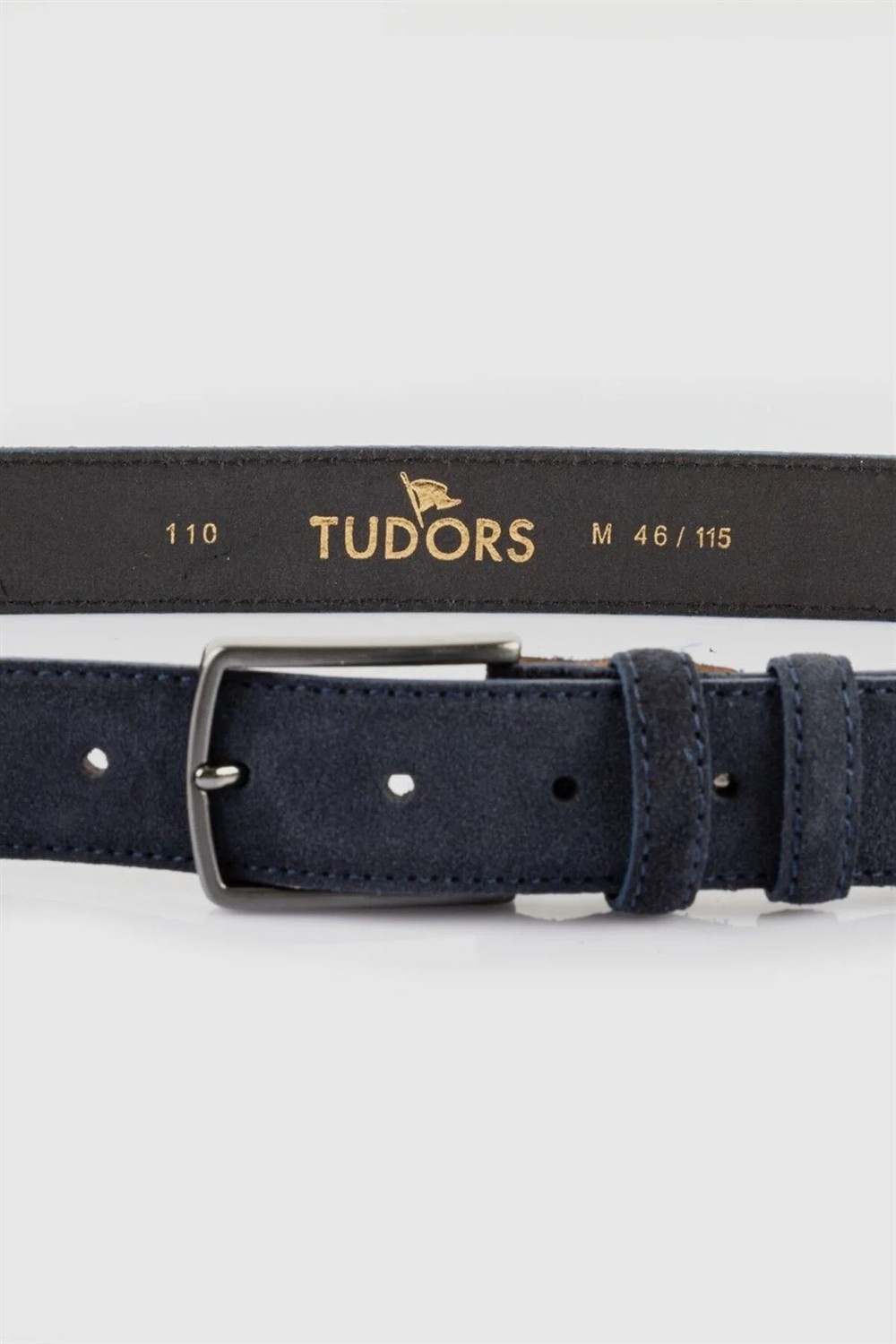 Tudors Erkek %100 Hakiki Deri 3,5 Cm Klasik Siyah Kemer görsel 2