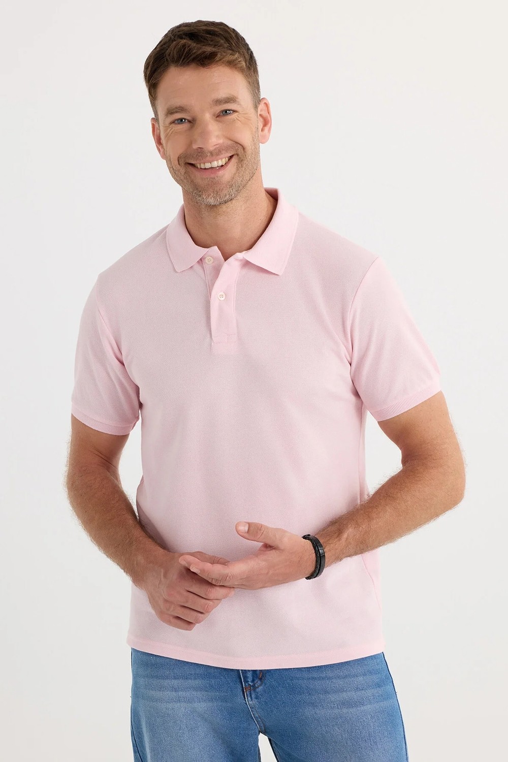 Tudors Erkek Slim Fit Dar Kesim Pamuklu Yumuşak Dokulu Serin Tutan Kumaş Düz Pike Mürdüm Polo Yaka Tişört