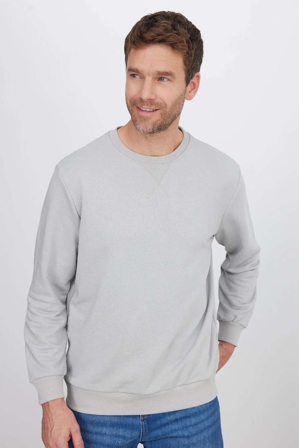 Tudors Unisex Relax Fit Rahat Kesim %100 Pamuk 3 İplik Basic Siyah Bisiklet Yaka Sweatshirt