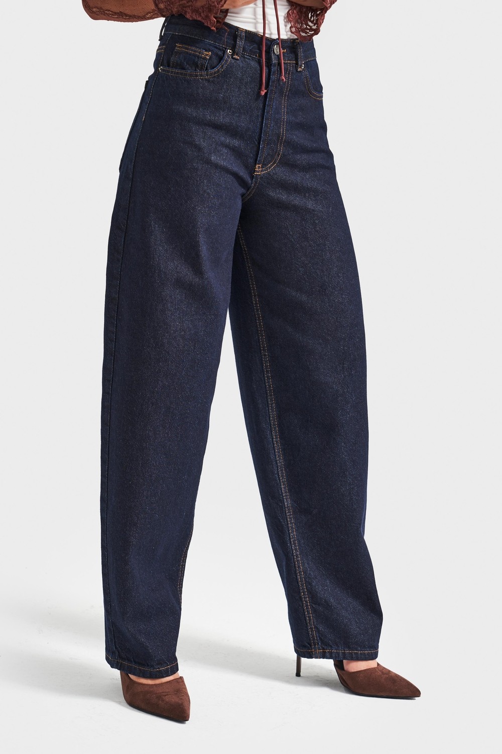 It's Basic Kadın T.kot Rengi Cindy 2W48 Skater Fir Bol Kesim Denim Jean
