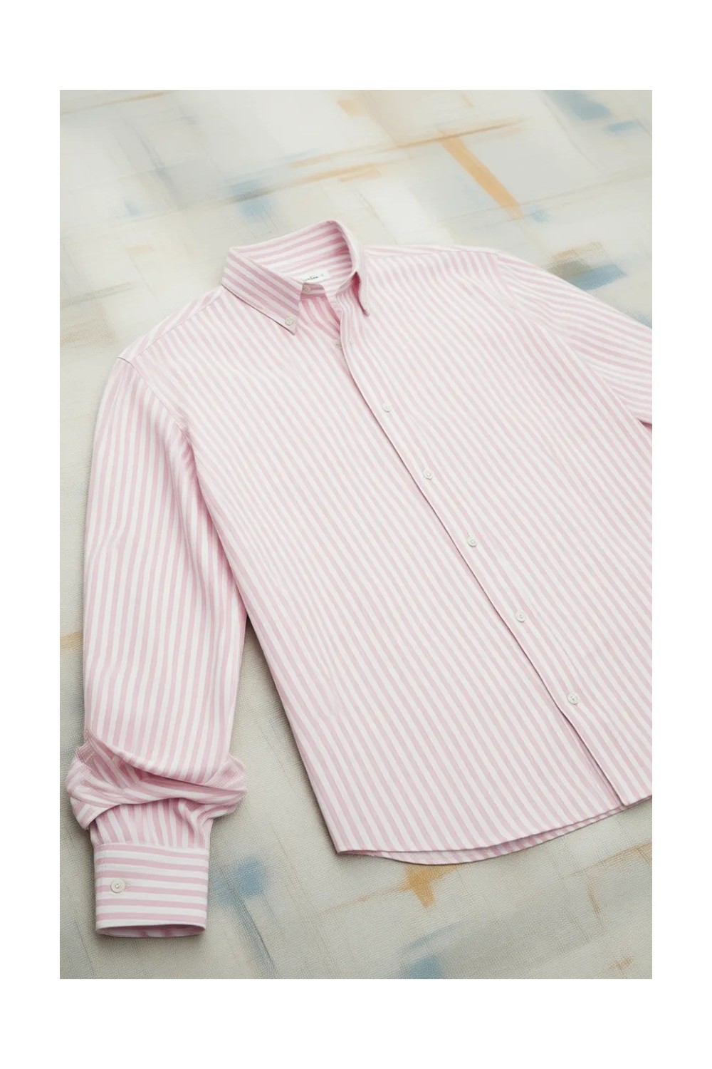 D'S Damat Ds Damat Slim Fit Yeşil Çizgili Gömlek 0HC02ORT11265 görsel 6