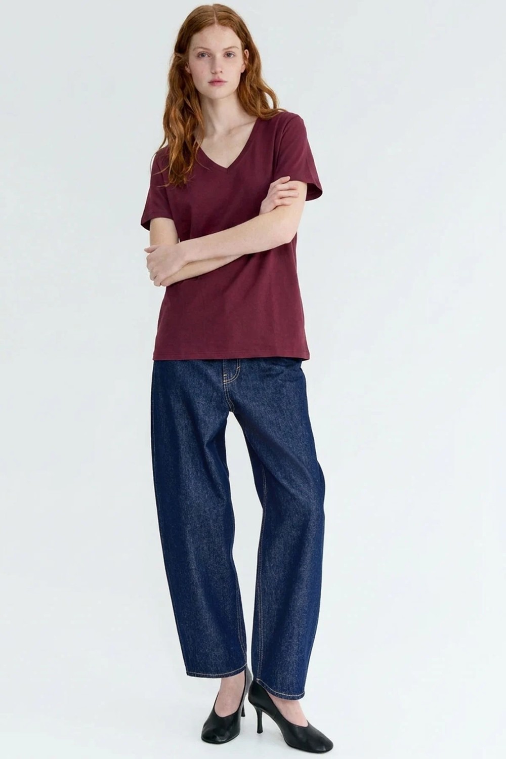 Cotenconcept V Yaka Basic Tişört