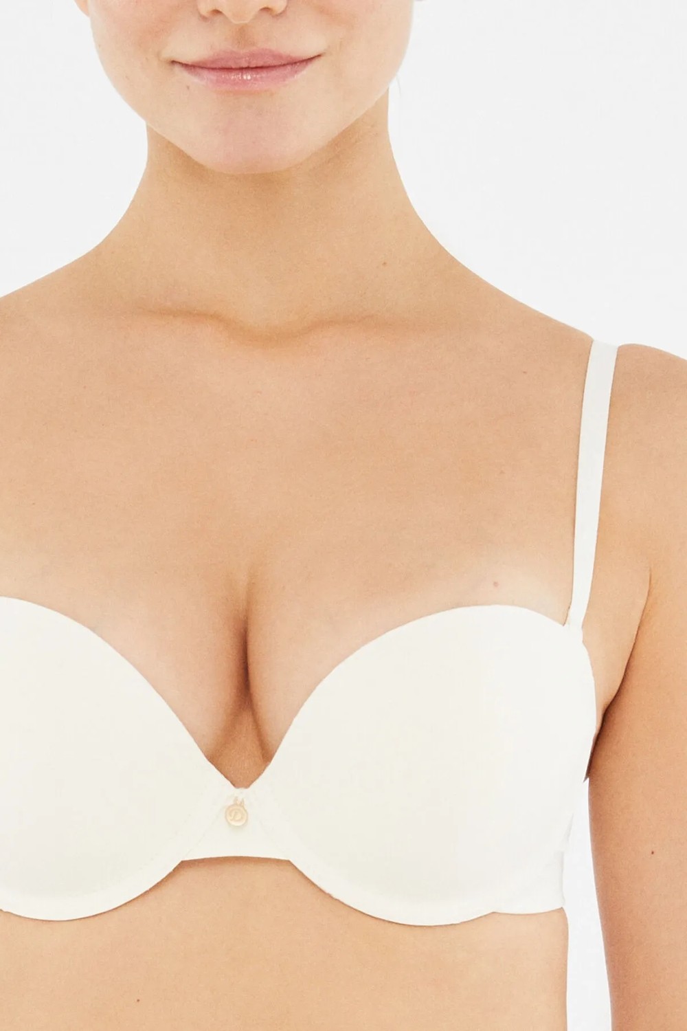 Dagi Ekru 1080KC Lily Straplez Push-Up Destekli Sütyen görsel 6
