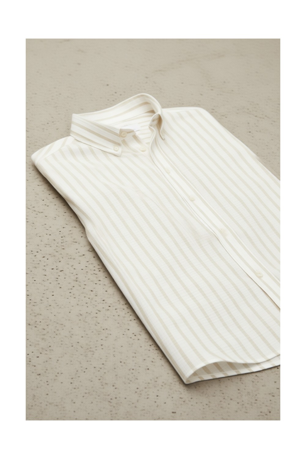 D'S Damat Ds Damat Slim Fit Gri Çizgili %100 Pamuk Yazlık Keten Gömlek 0HC02ORT06265 görsel 6