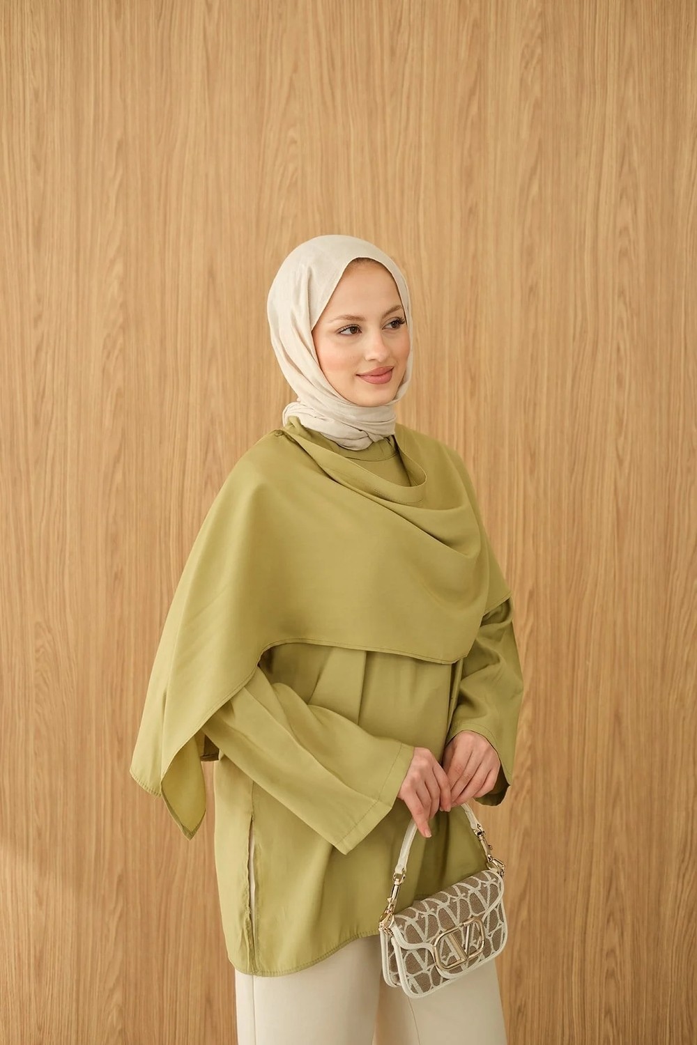 Miraydin Butik Kadın Şal Detay Bel Bağlamalı Bluz M61406 - Siyah görsel 2