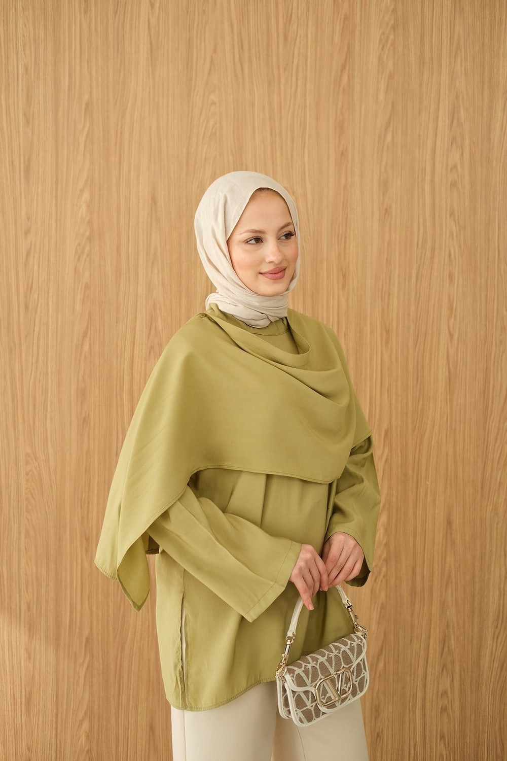 Miraydin Butik Kadın Şal Detay Bel Bağlamalı Bluz M61406 - Siyah görsel 5