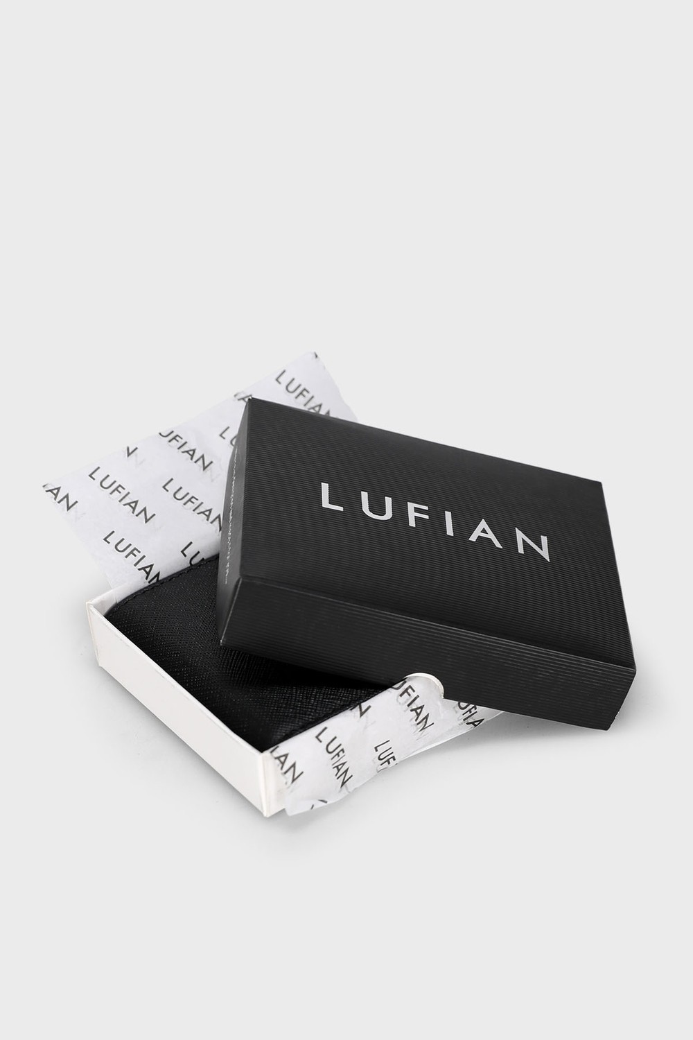 Lufian CLAUDEL102/P1 Erkek Deri Cuzdan Siyah görsel 4