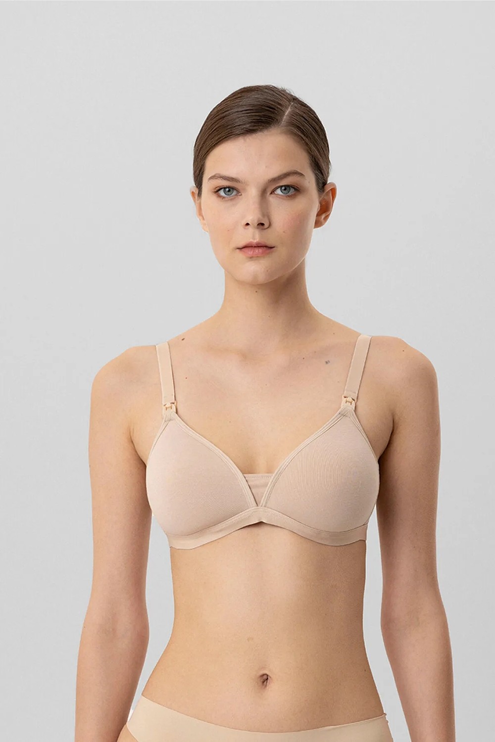 Pierre Cardin 2'li Ekonomik Paket Ten 6833 Balensiz Yumuşak Kaplı Pamuklu Kolay Açılabilen Emzirme Sütyen görsel 8