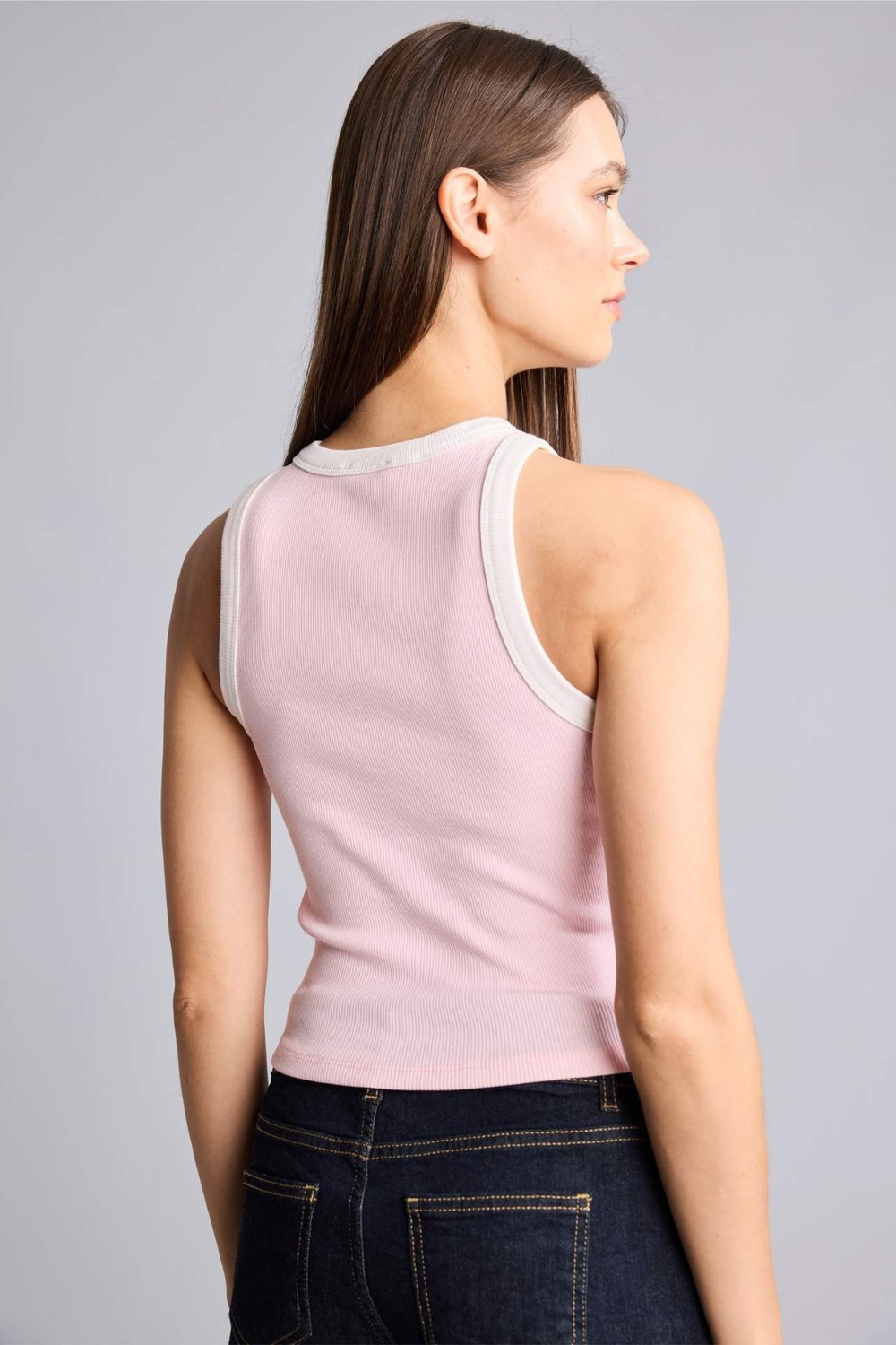 DeFacto Fitted Fitilli Kaşkorse Atlet H8890AX26SM görsel 5
