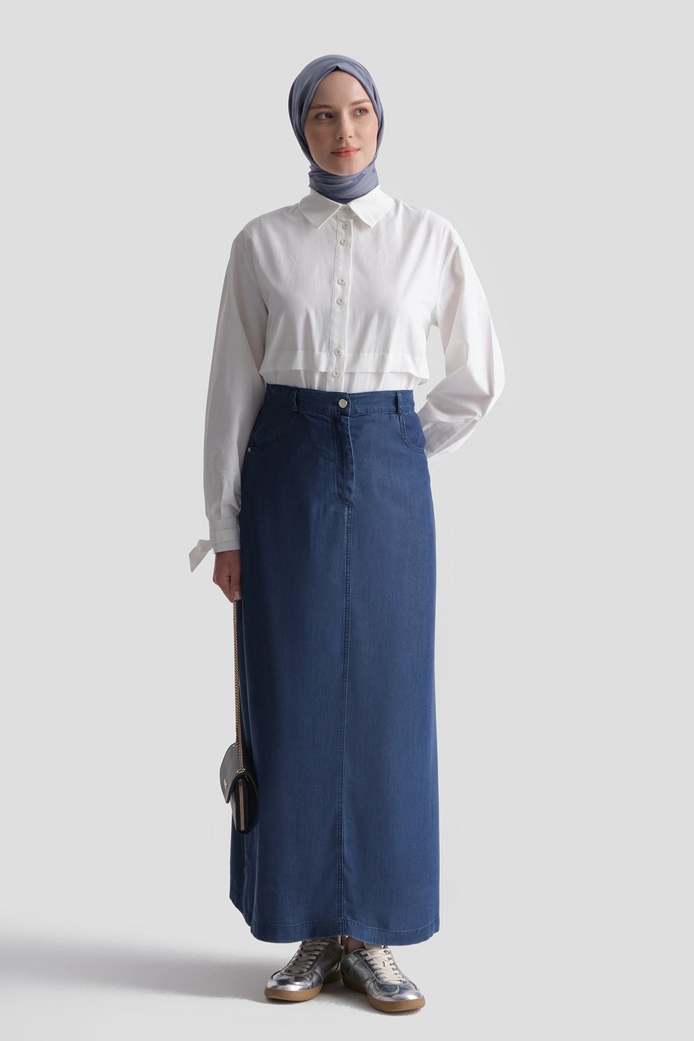 Armine Tencel Kalem Etek Indigo
